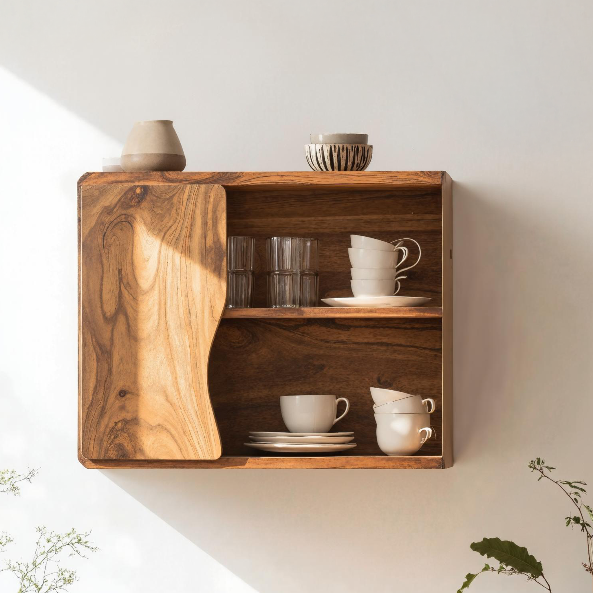 Mid Century Wooden Kitchen Cabinet For Furniture Decor SILDTKC009