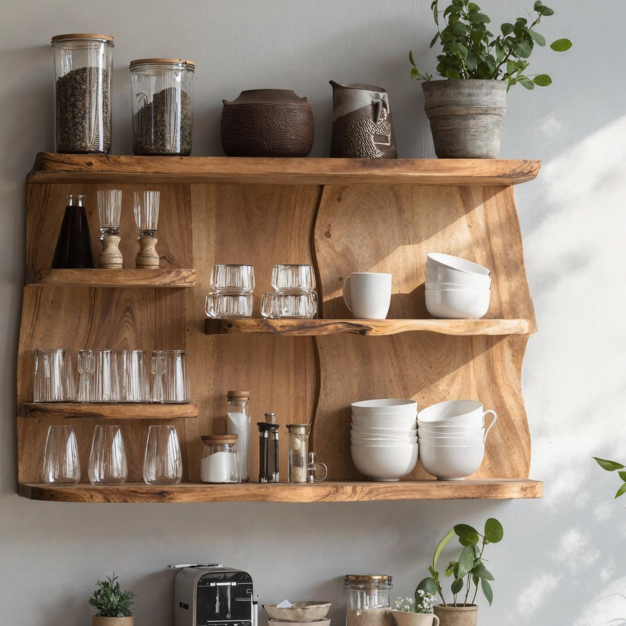 Farmhouse Wooden Kitchen Cabinet For Furniture Decor SILDTKC003