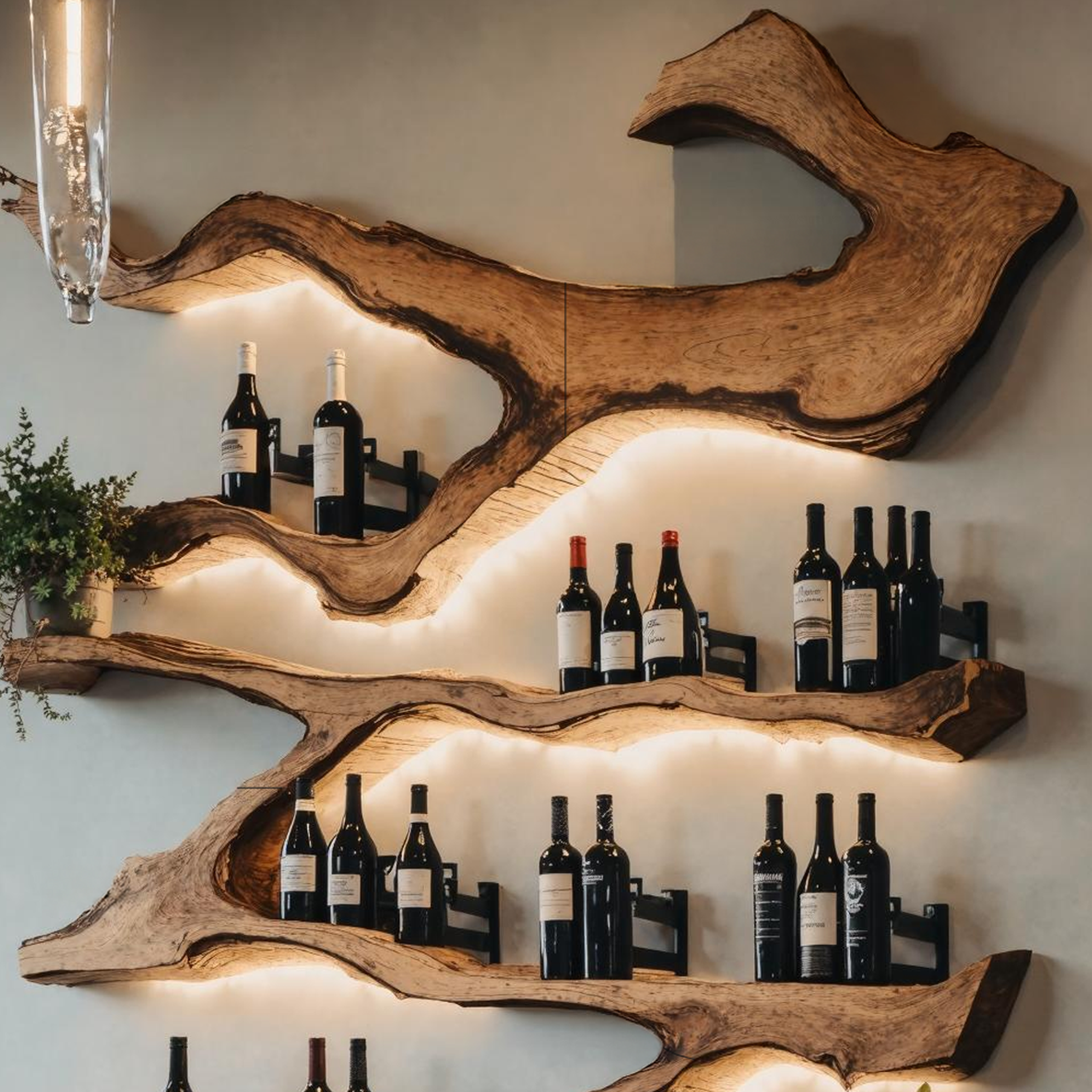 Farmhouse Wine Holder For Furniture Wine Rack Display SILDTTRWH024