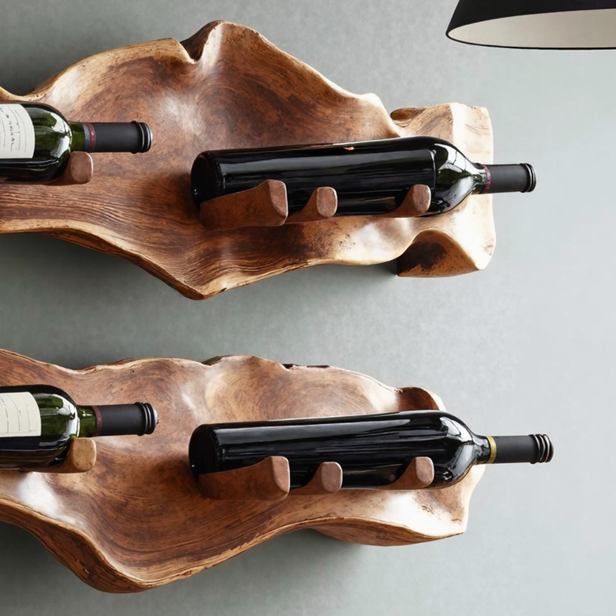 Handcrafted Wine Holder For Kitchen Countertop Style SILDTTNWH007