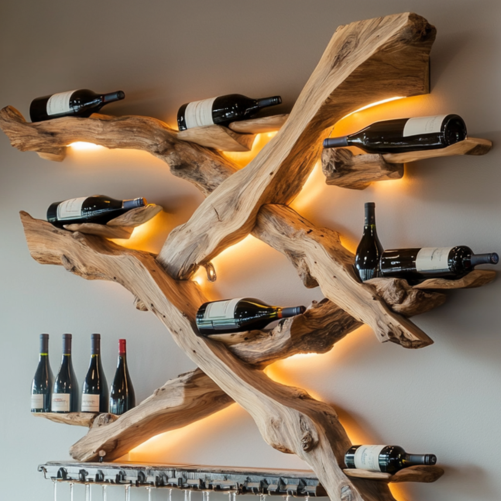 Handcrafted Wine Holder For Furniture Stylish Storage SILDTTRWH015
