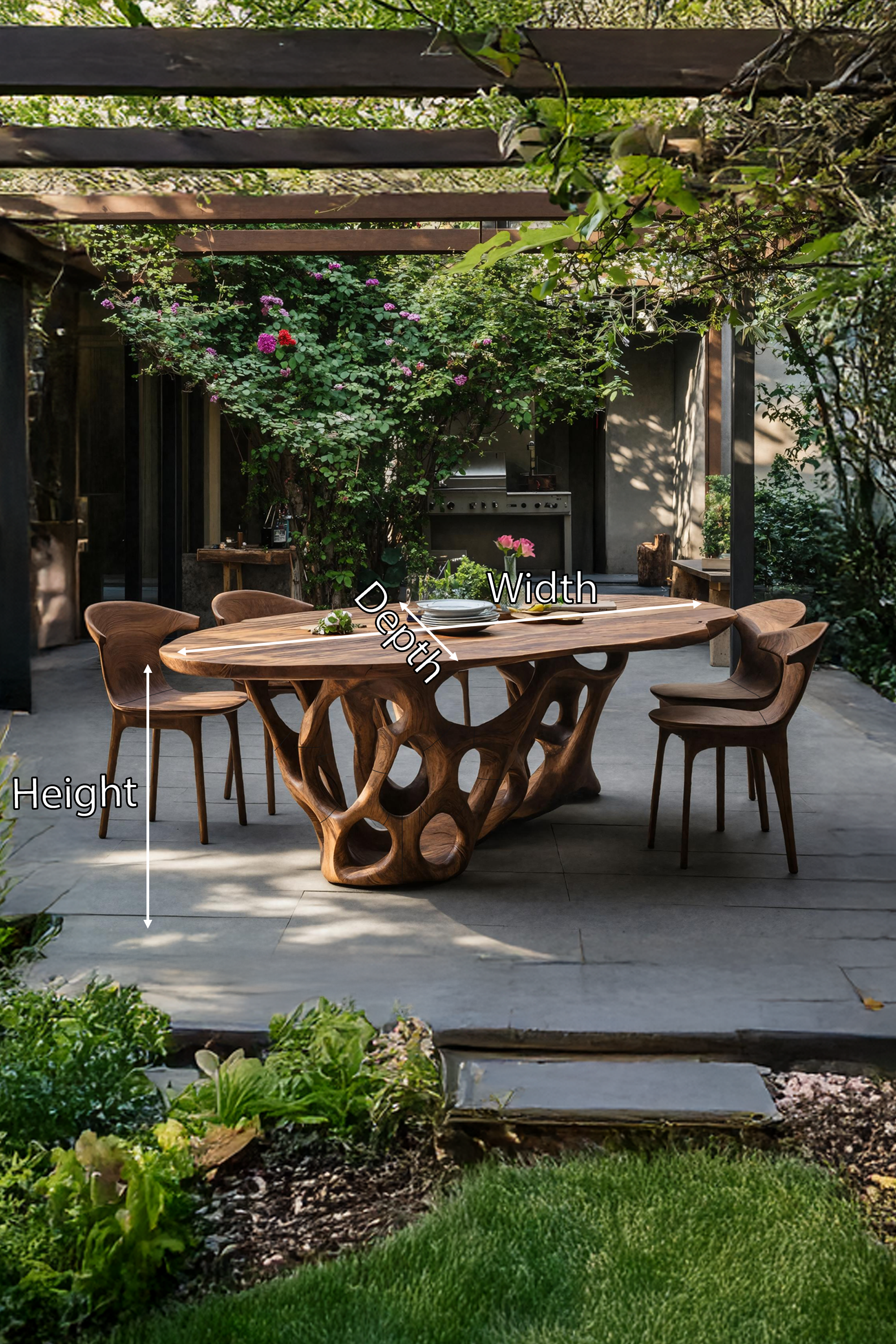 Rustic Kitchen Table For Wooden Decor Theme SILDTTRDN001