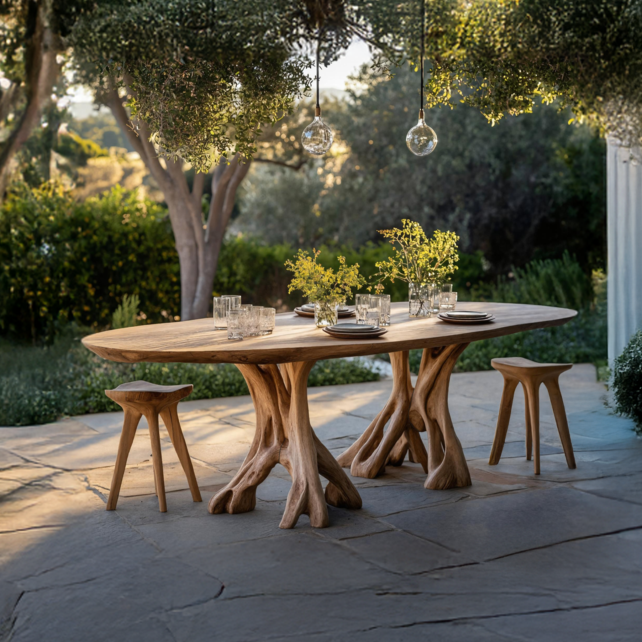 Rustic Wood Dining Table For Cozy Kitchen Decor SILDTTNDN005