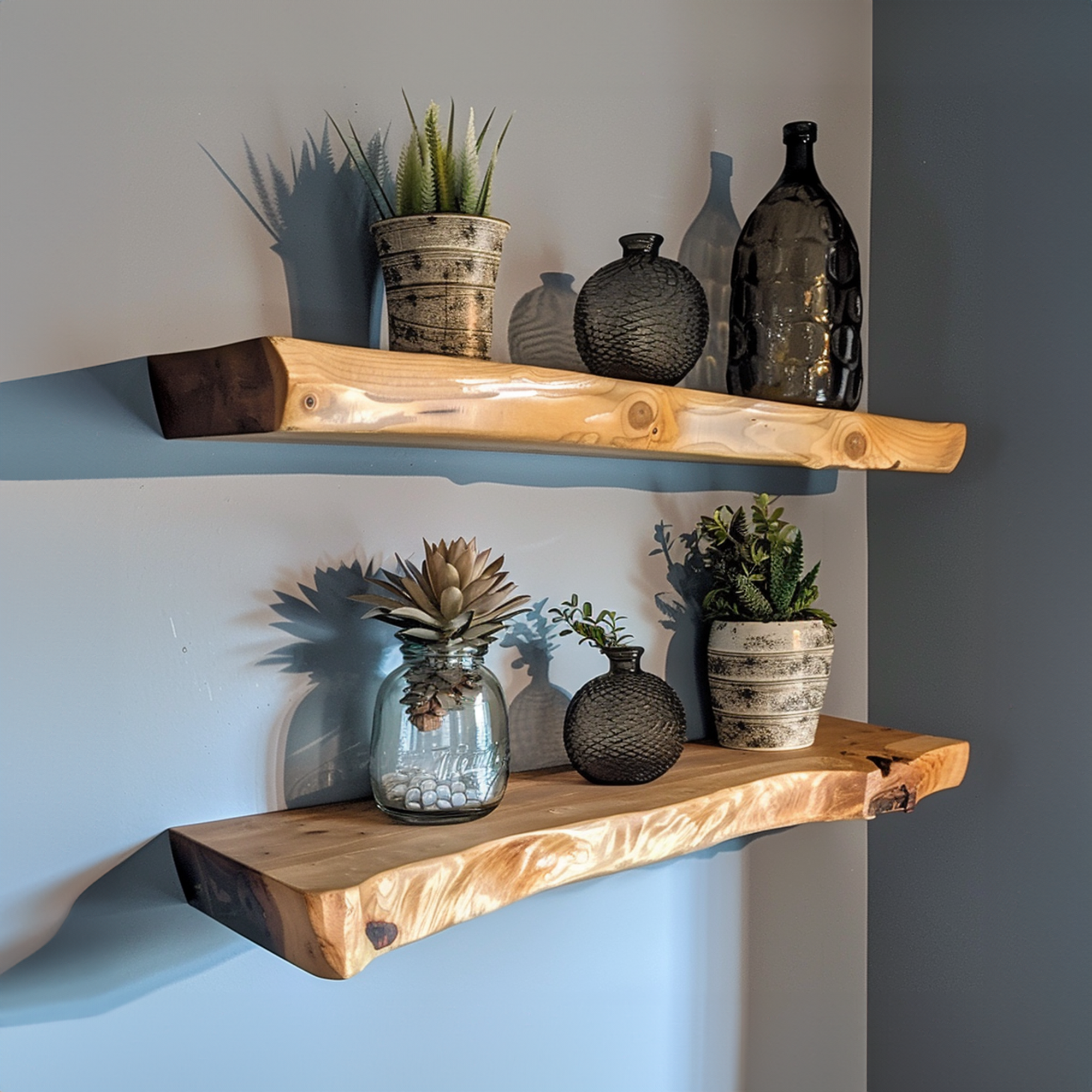 Wood Floating Shelves Kitchen Home Decor Vintage Handcraft SINLFL029