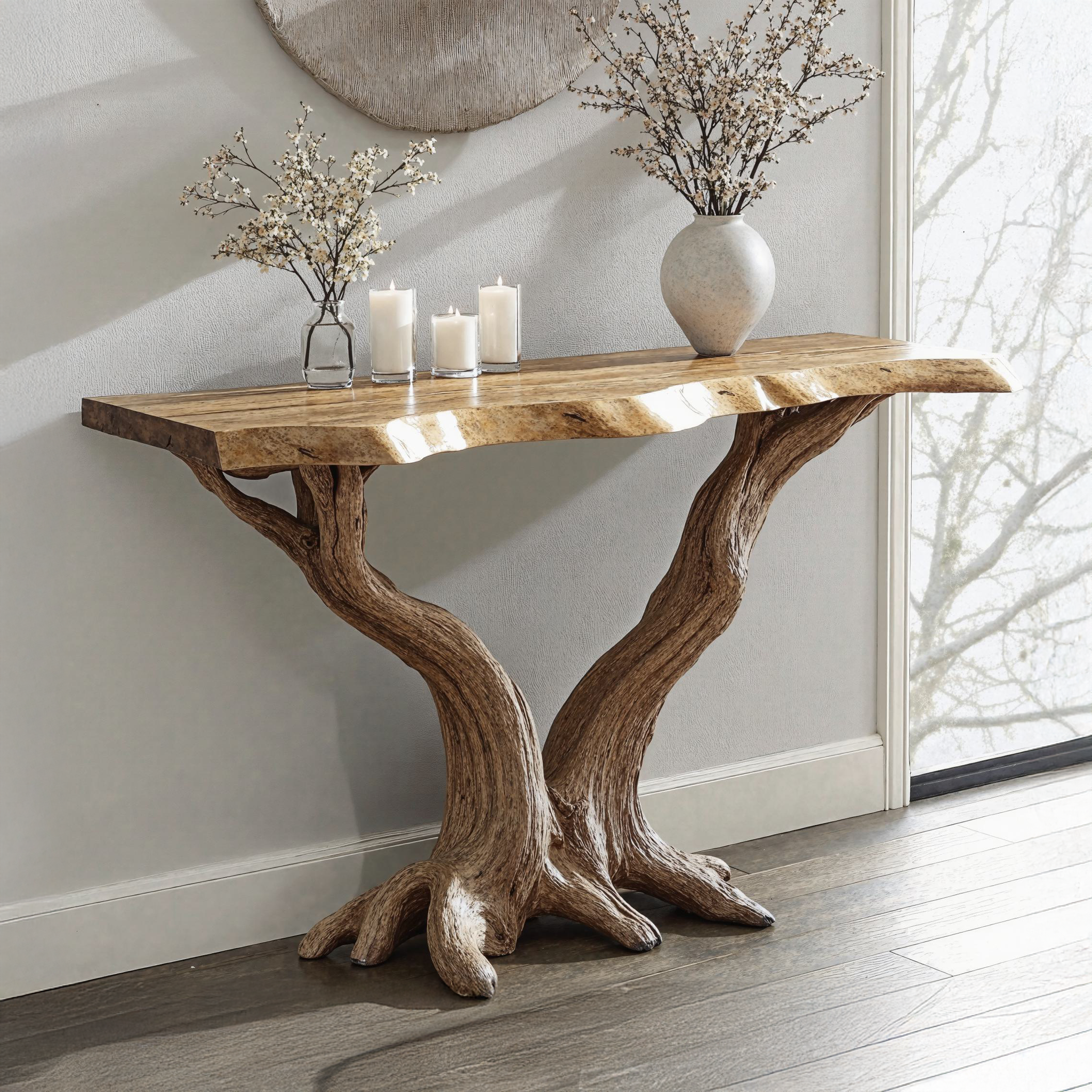 Rustic Reclaimed Console Table For Living Room Decor SILDTCS149