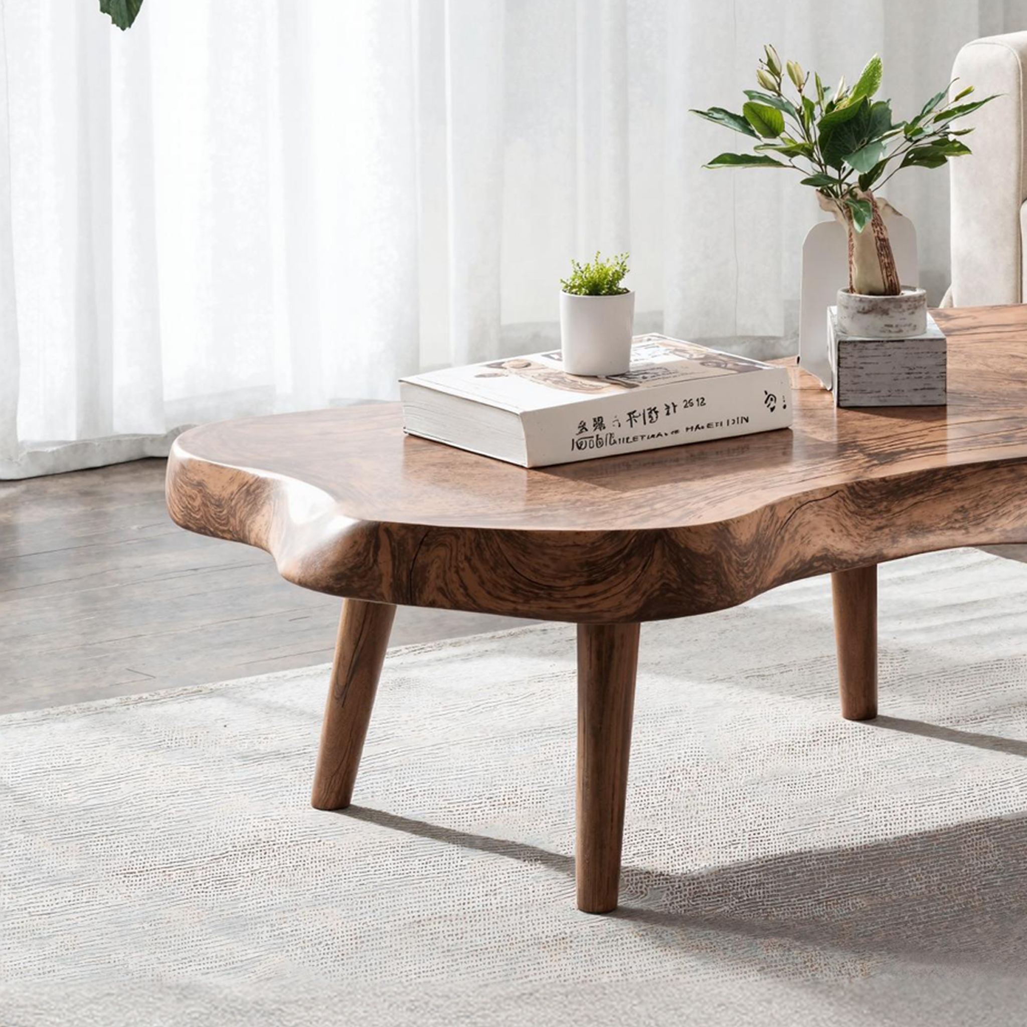 Mid Century Solid Wood Coffee Table For Small Spaces SILDTCF138