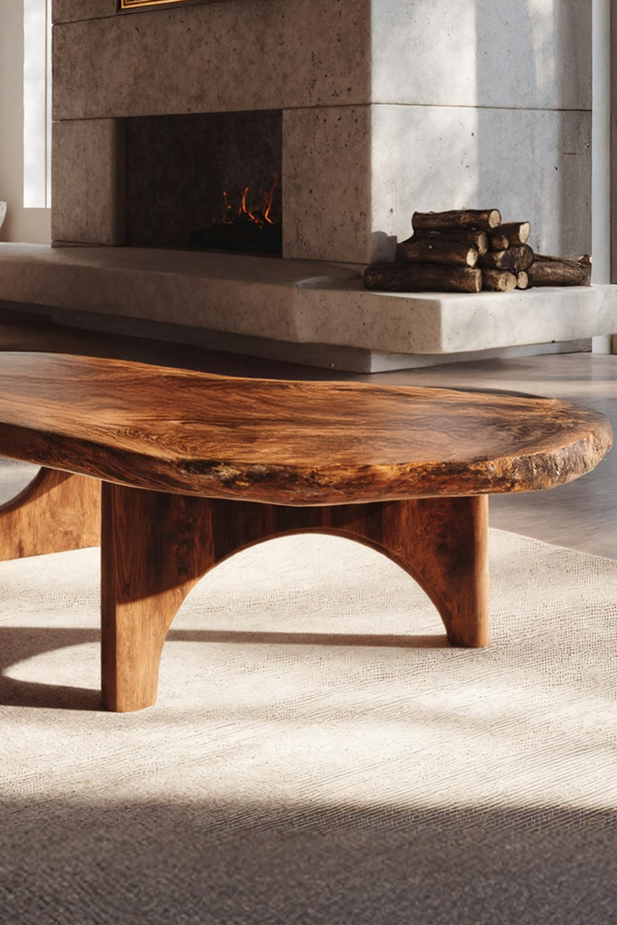 Modern Farmhouse Solid Wood Coffee Table For Living Room Use SILDTTRCF037