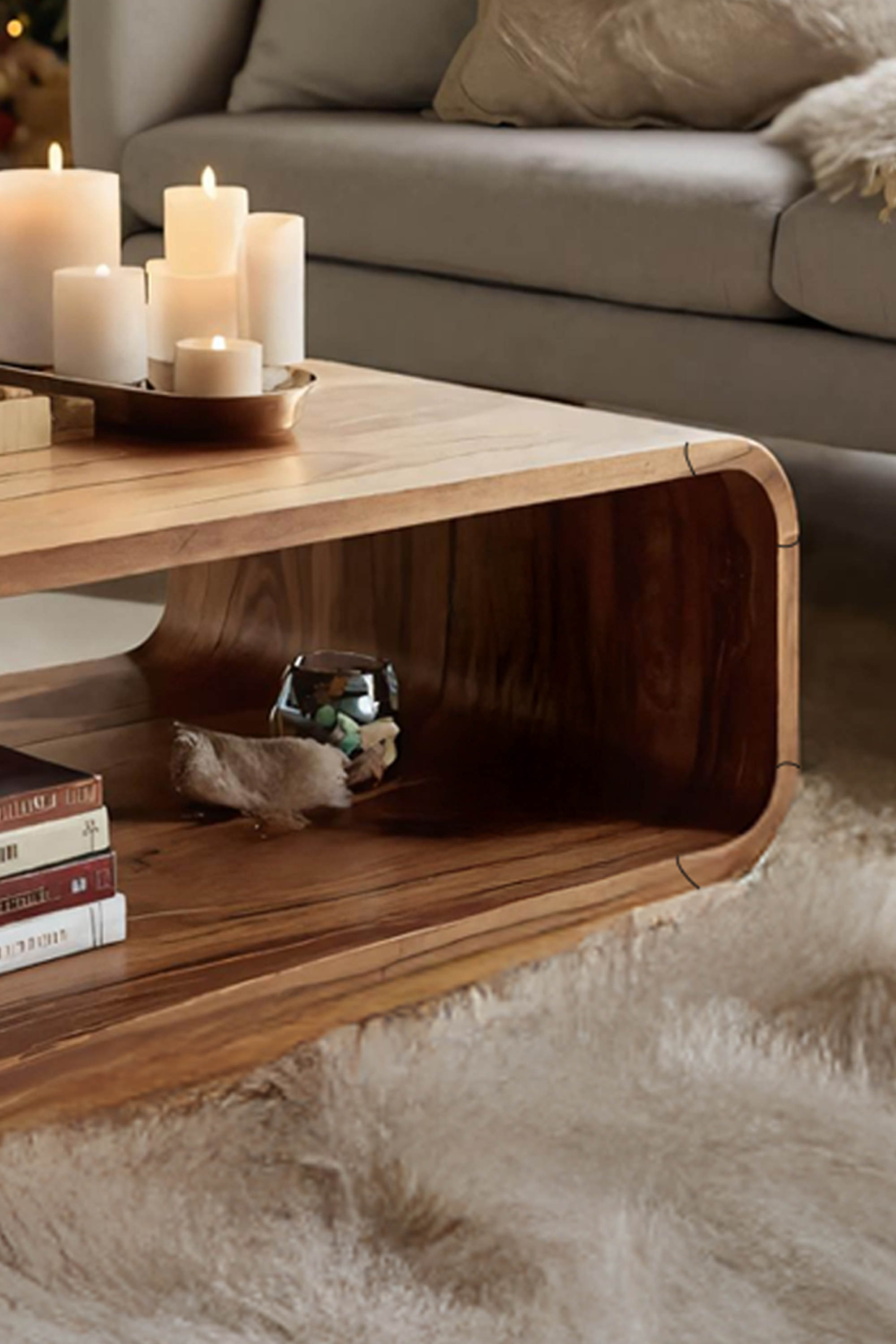 Rustic Farmhouse Coffee Table For Holiday Living Room Decoration SILDTTRCCF015