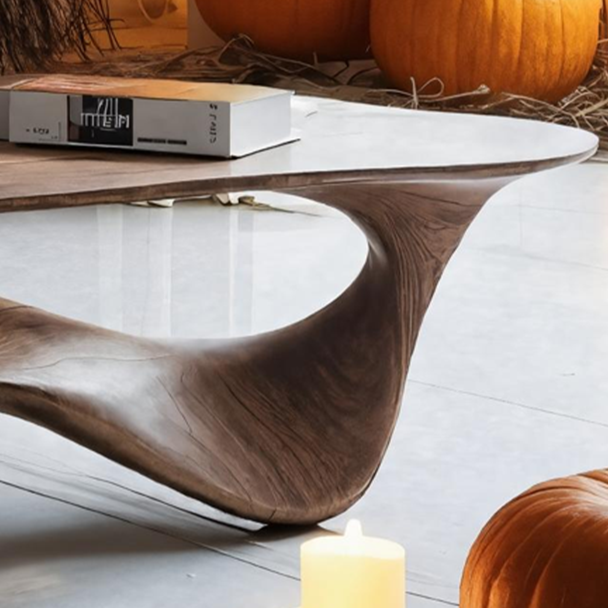Modern Live Edge Coffee Table For Bedroom Decor Halloween Furniture SILDTTRHCF008