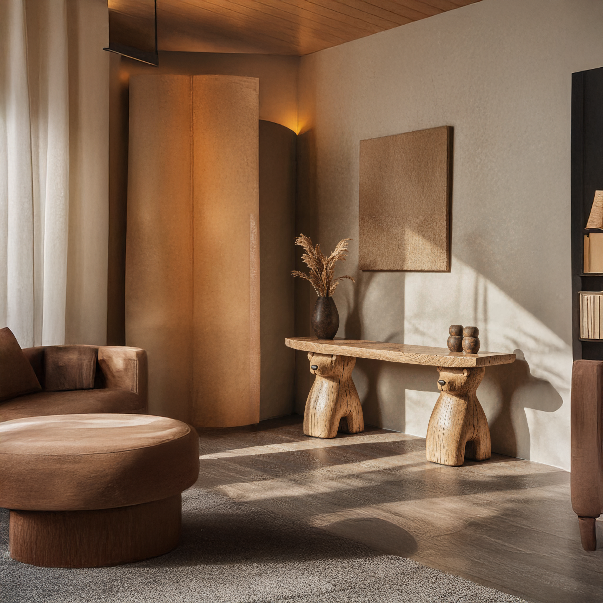 Rustic Entry Console Table Decorative SILDTCS054