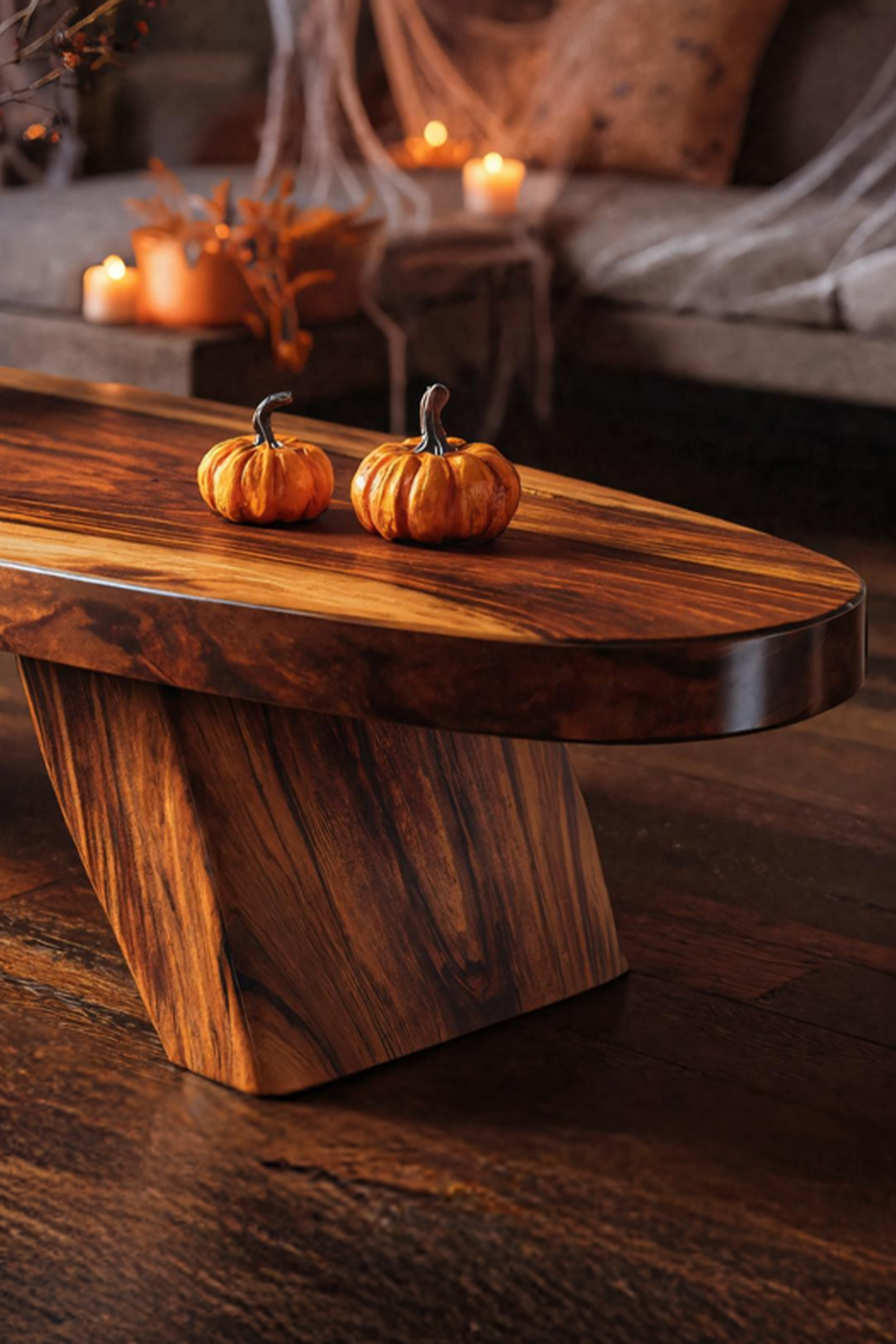 Mid Century Live Edge Coffee Table Entryway Design Spooky Vibe SILDTTNHCF015