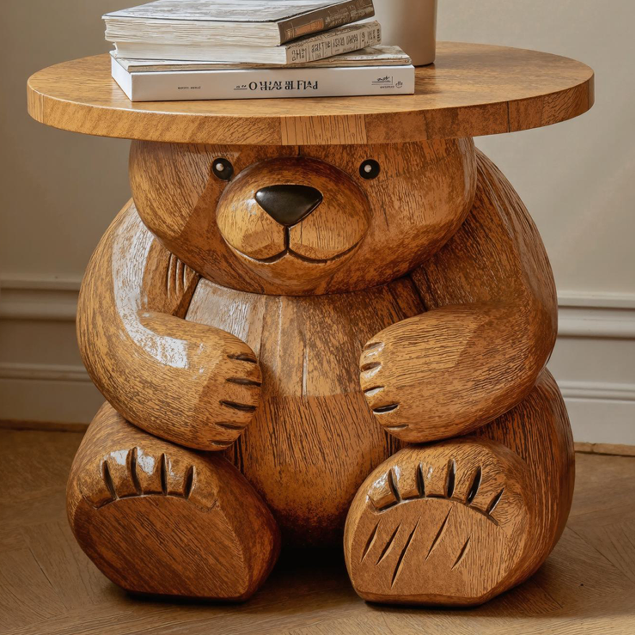 Handmade Bear End Table Side Table SILDTEN080