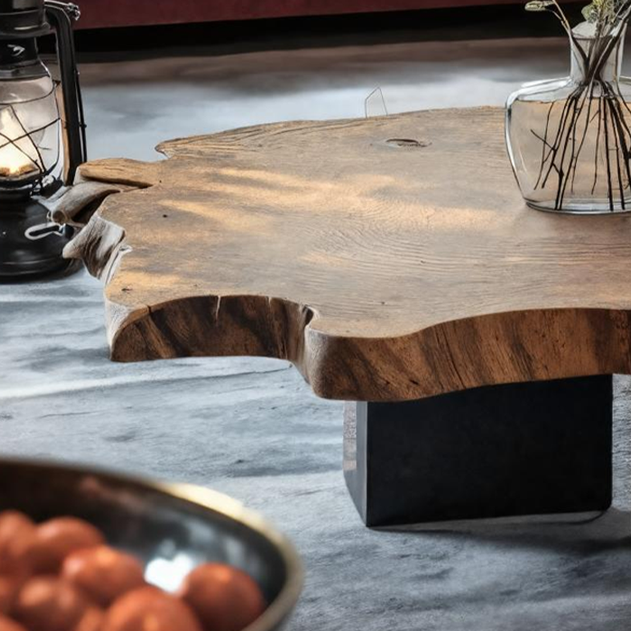 Mid Century Solid Wood Coffee Table For Living Room Decor Halloween Theme SILDTTNHCF005