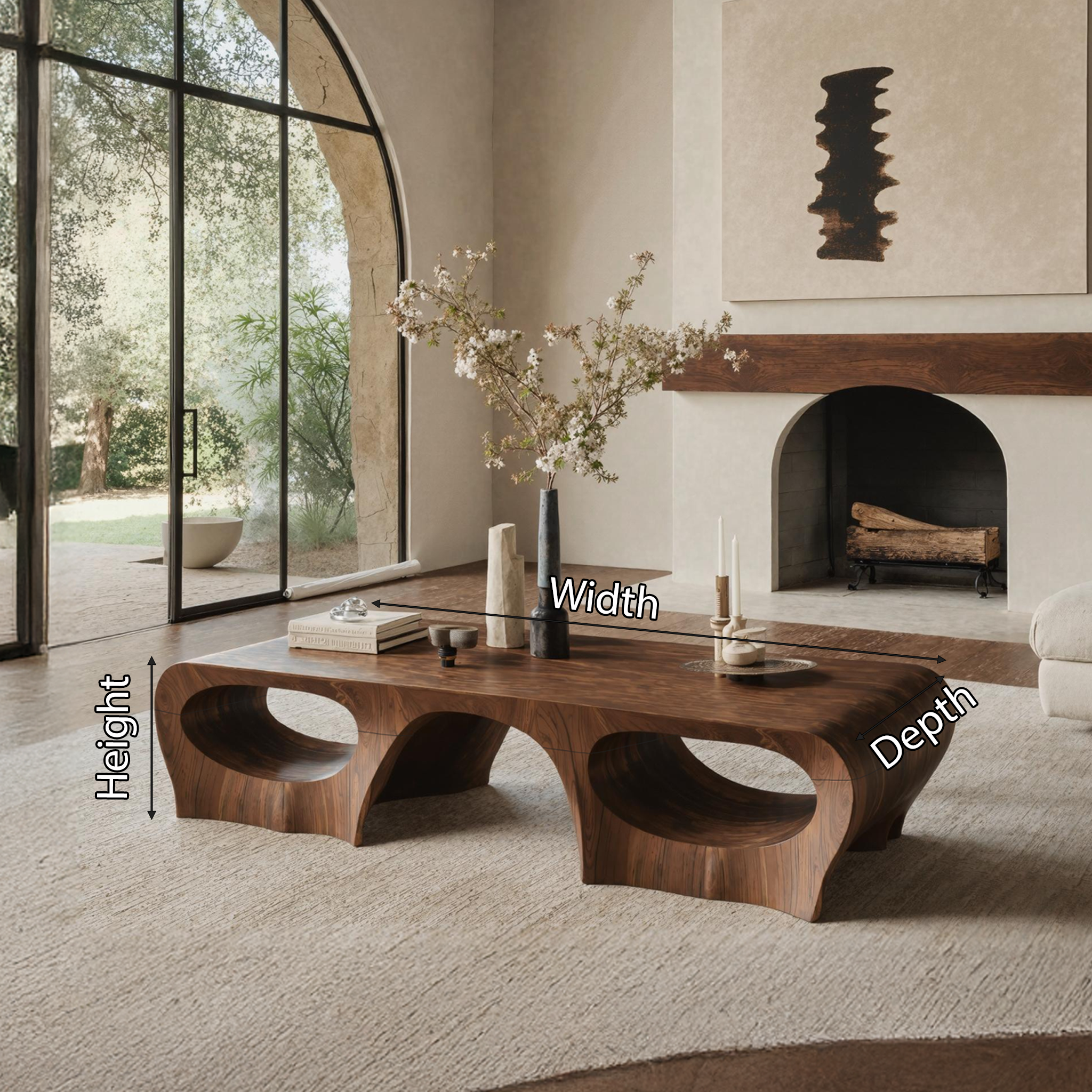 Rustic Coffee Table For Cabin Style Interiors SILDTTNCF019