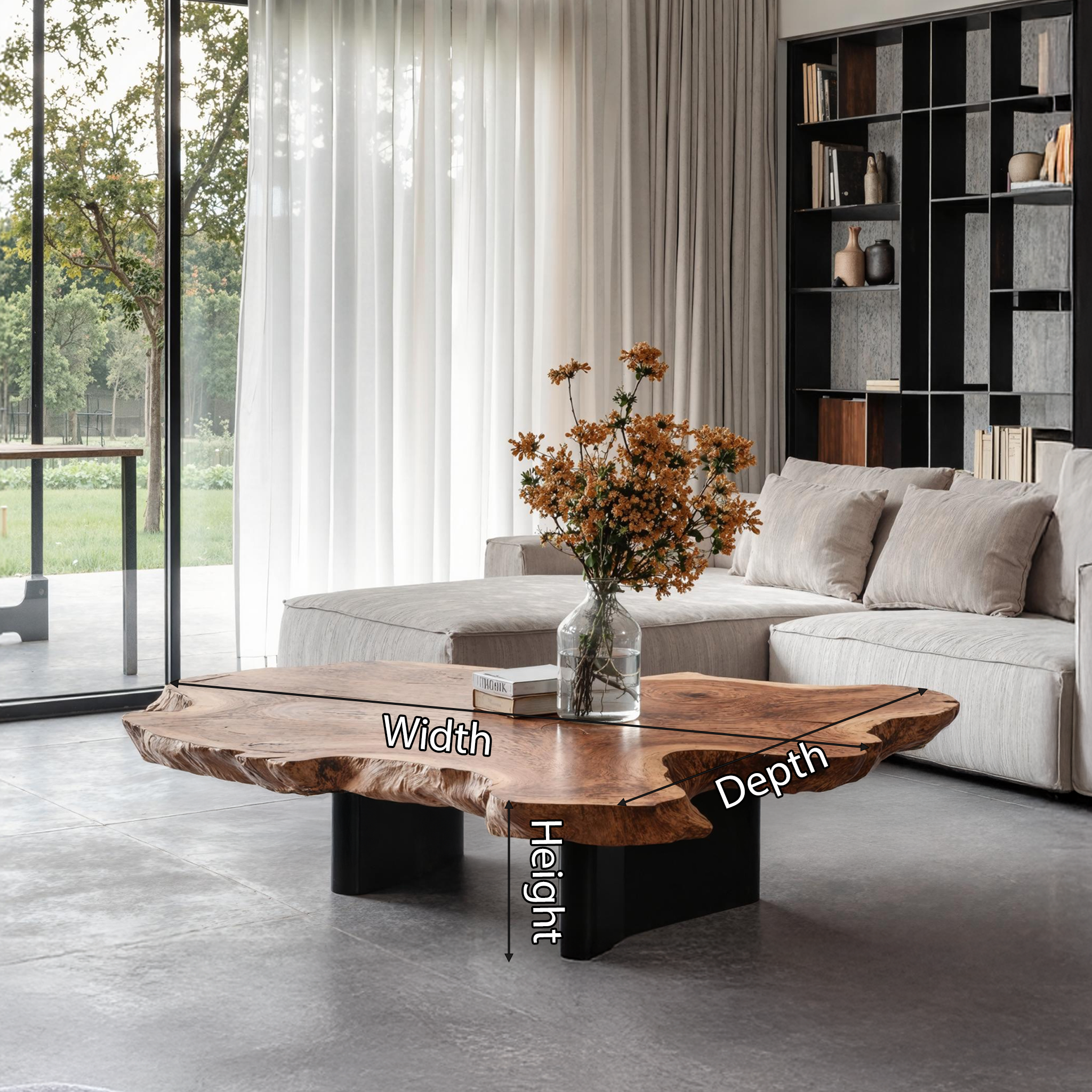 Mid Century Coffee Table For Natural Wood Interior SILDTTNCF015