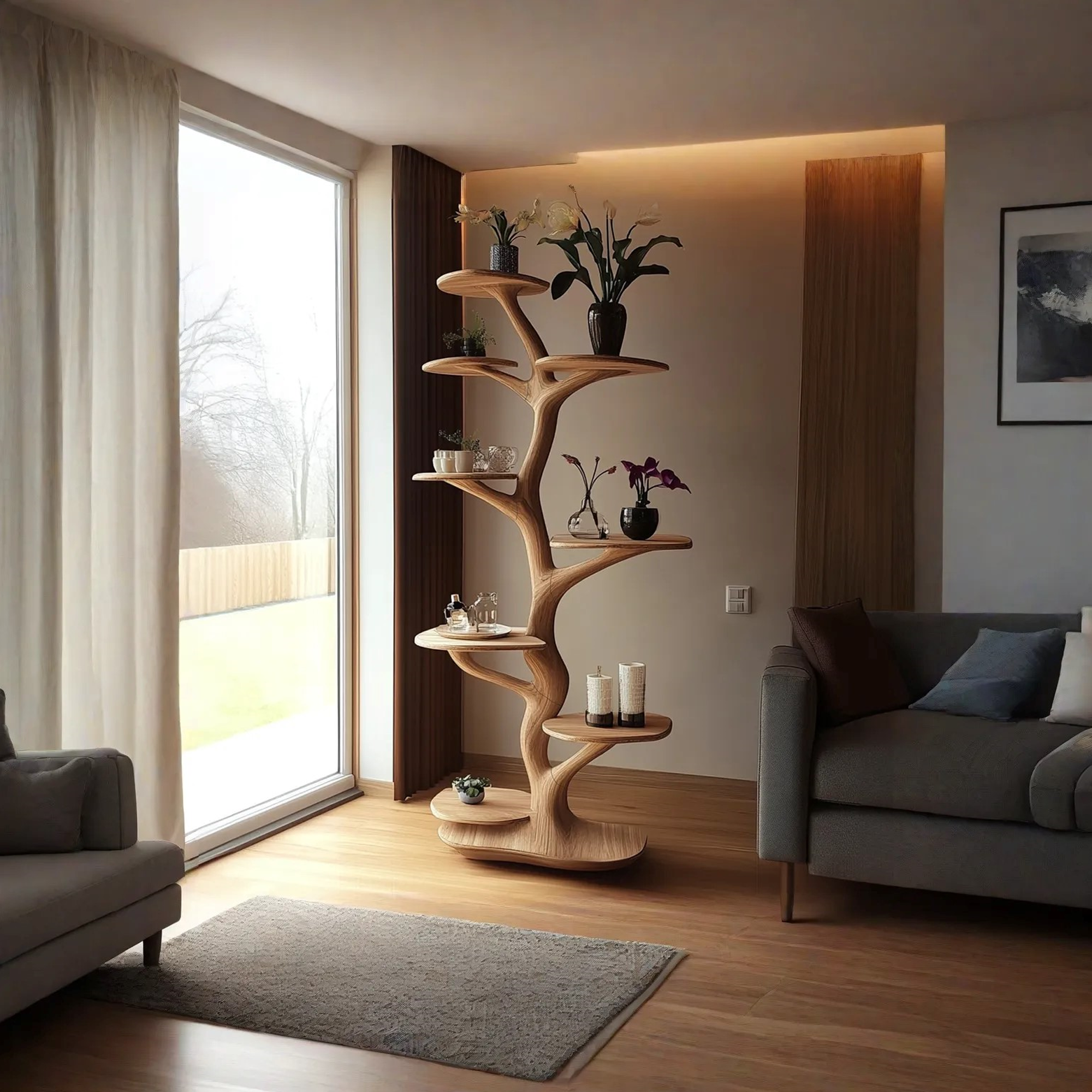 Nature Solid Wood Tree Tower Tree Cat Tree Gift Cat SINLTT001