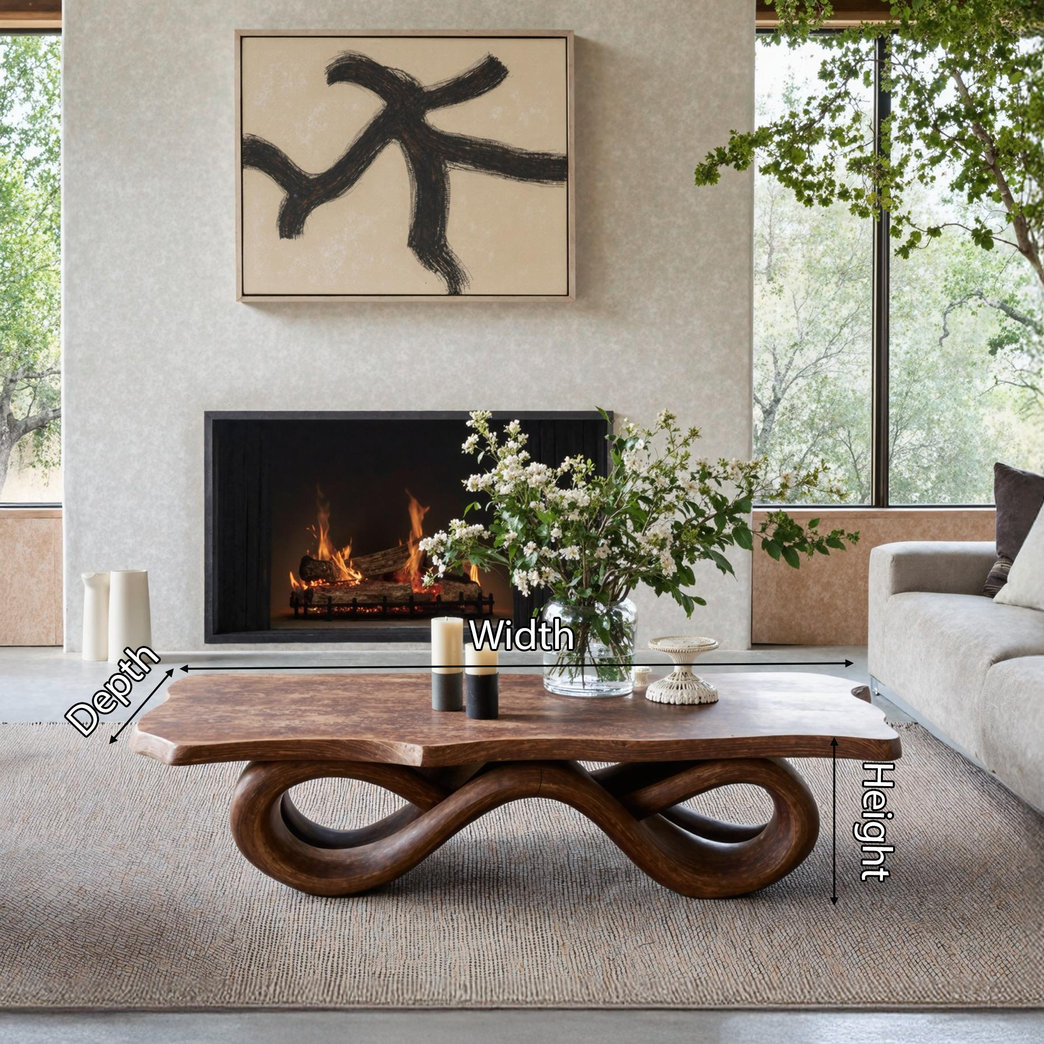 Mid Century Coffee Table For Living Room Furniture SILDTTNCF022