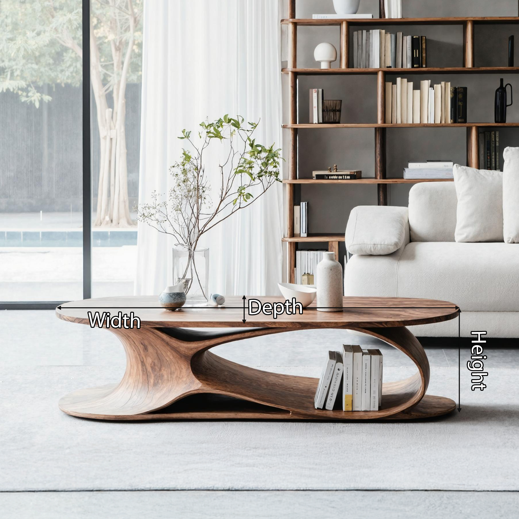 Mid Century Solid Wood Table For Cozy Interiors SILDTTNCF004