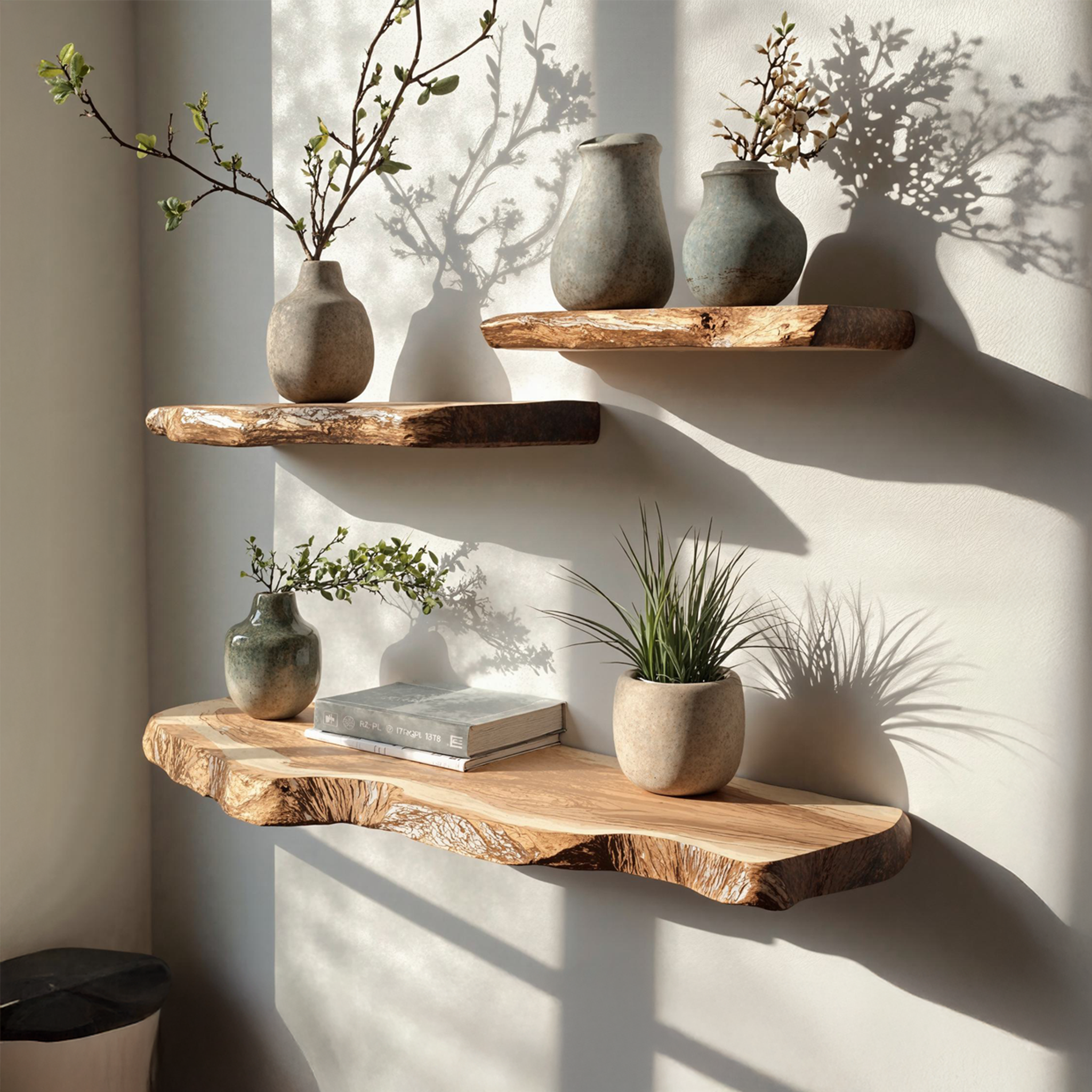 Handcrafted Wall Shelf Floating Edge Shelf Home Decor SILDTFL118