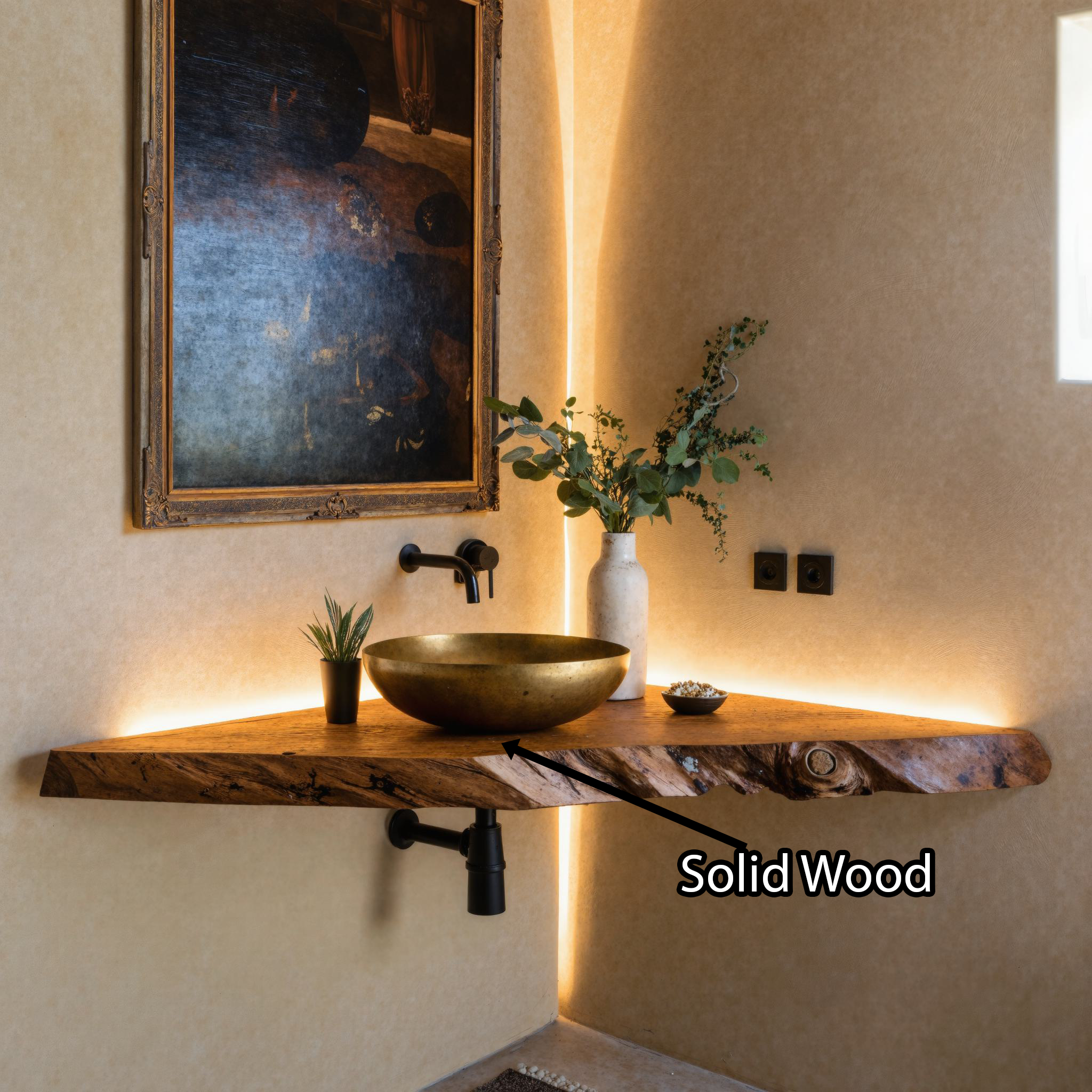 Live Edge Corner Vanity SILDTBRV074