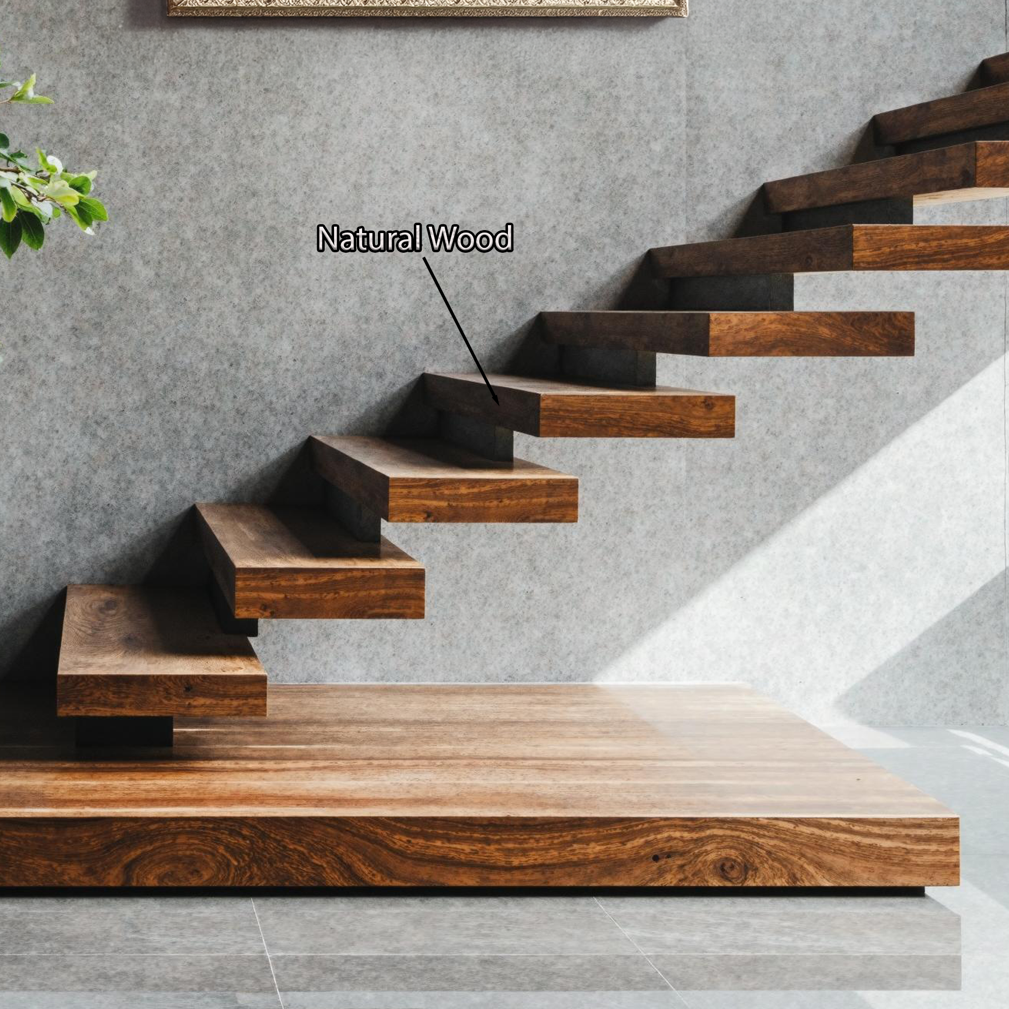 Handmade Wooden Staircase Steps For Home Decor SILDTFLS012