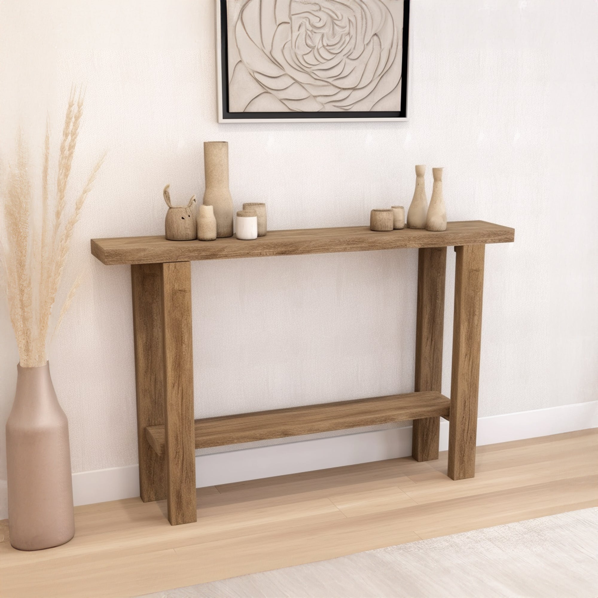 Rustic Farmhouse Console Table For Entryways SILDTCS001