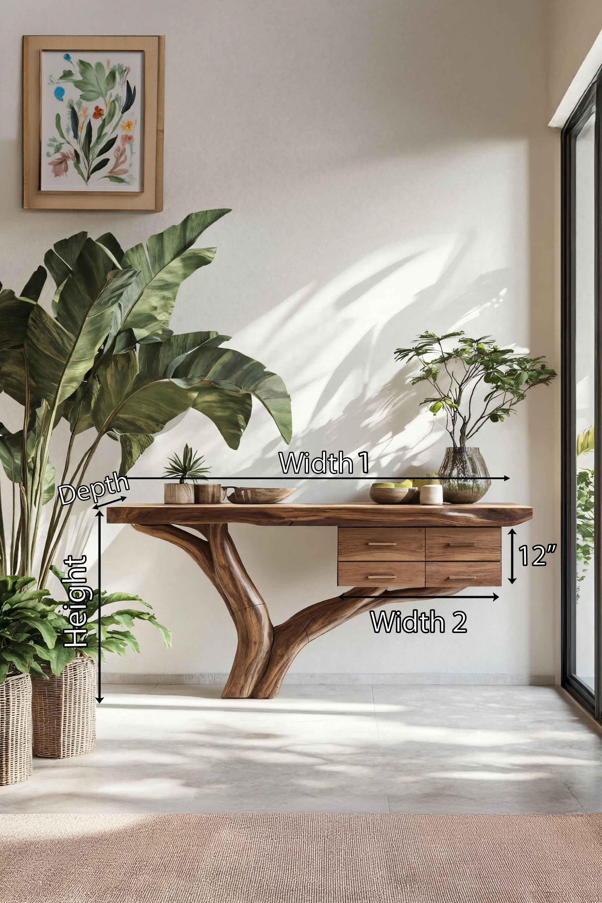 Farmhouse Solid Wood Dressing Table For Furniture Decor Country SILDTTRCS010