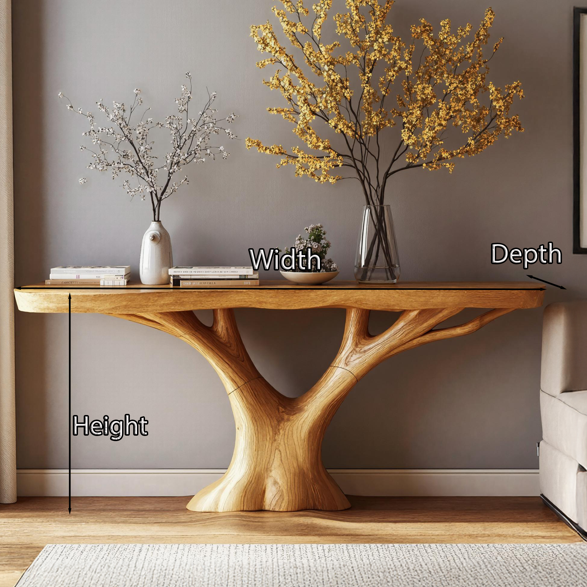 Elegant Wood Console Table to Add Warmth To Your Living Space SILDTCS200