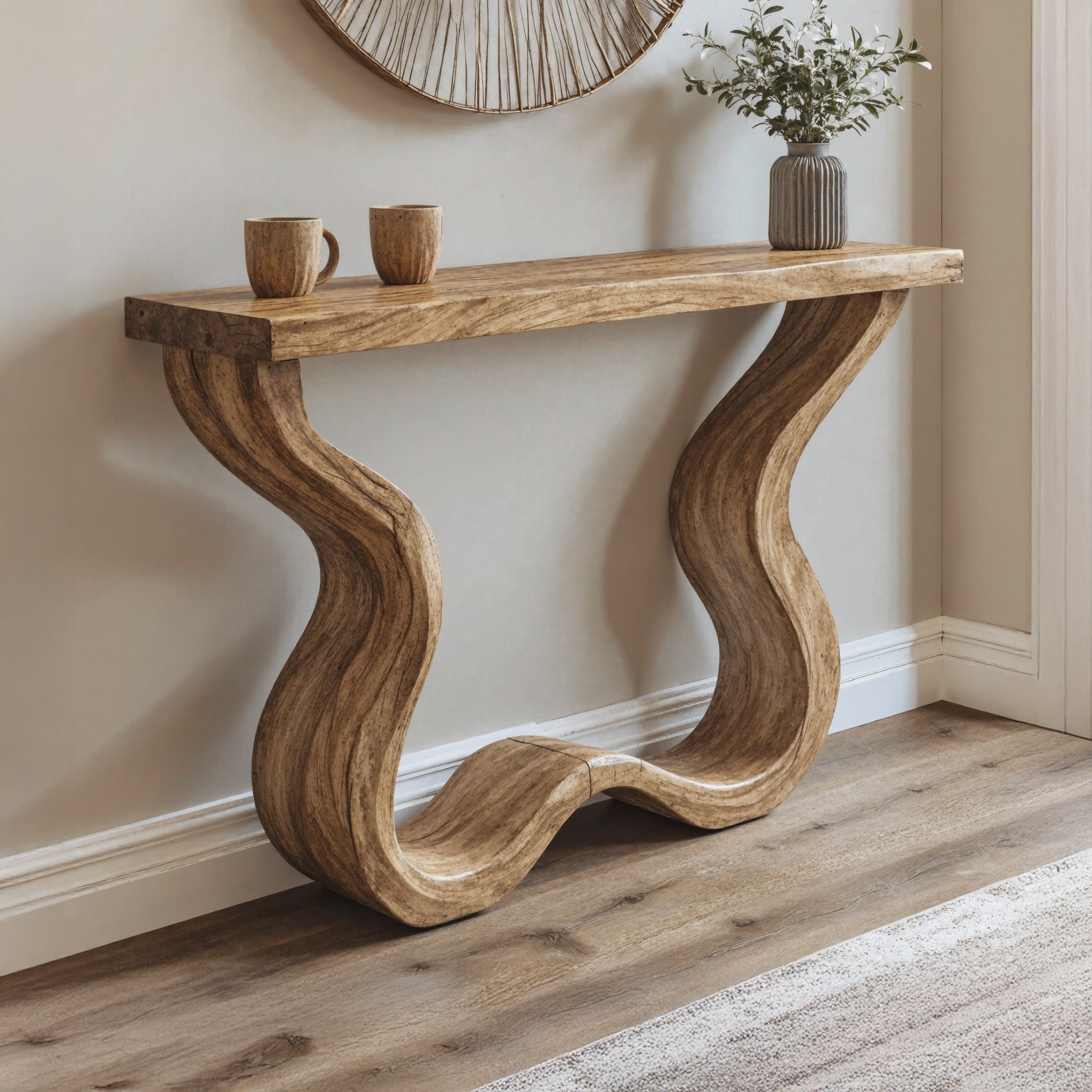 Rustic Console Table Entry Side Table SILDTCS134