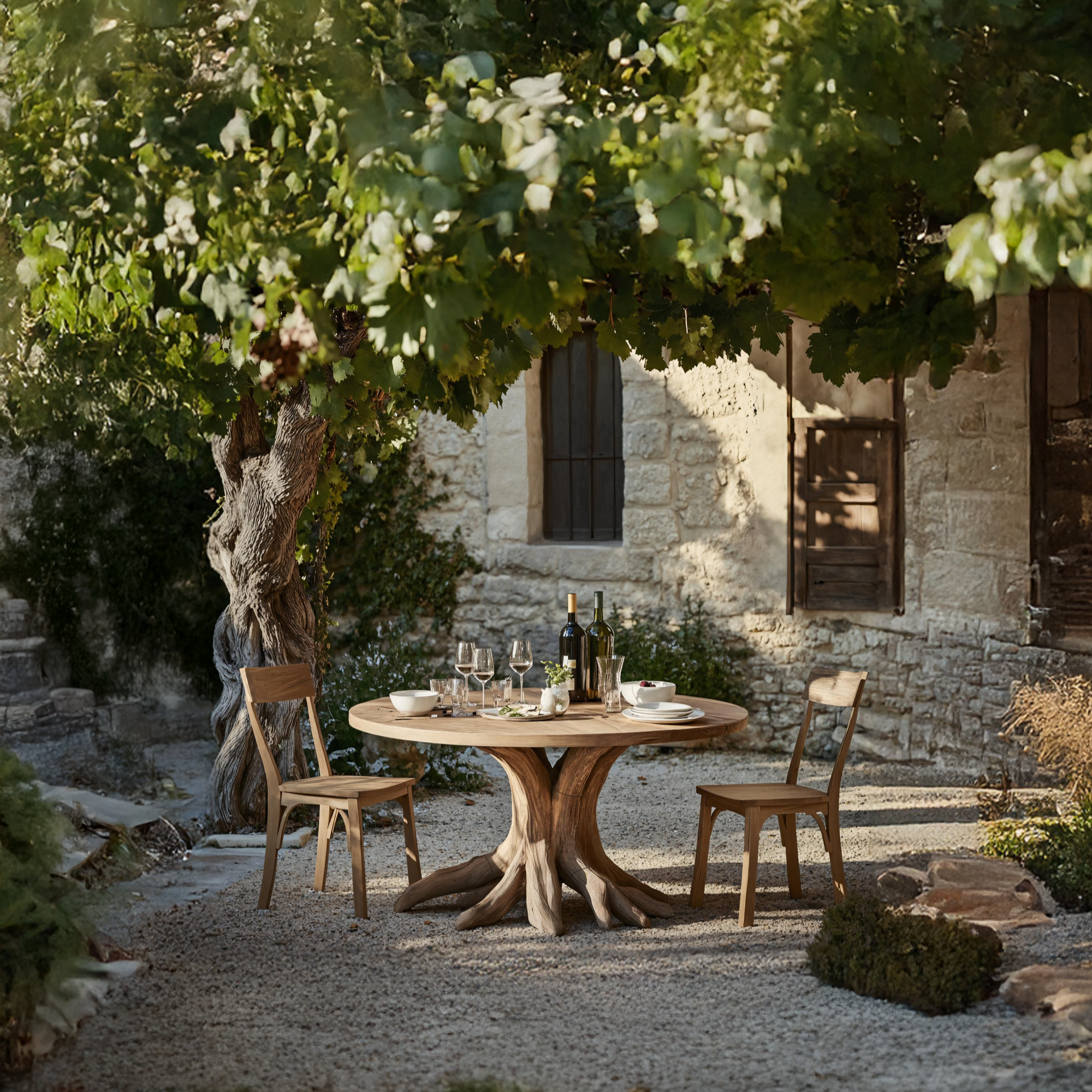 Handcrafted Wood Dining Table For Kitchen Interior SILDTTNDN011