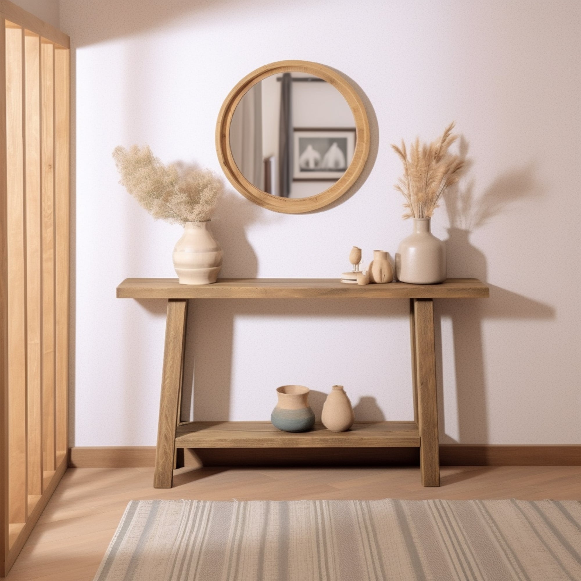 Narrow Floating Console Table For Natural Touch SILDTCS003