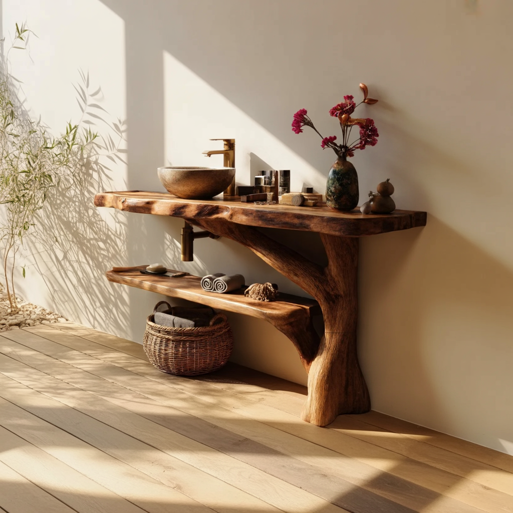 Modern Solid Wood Bathroom Vanity For Luxury Furniture Home Decor SILDTTRBRV077