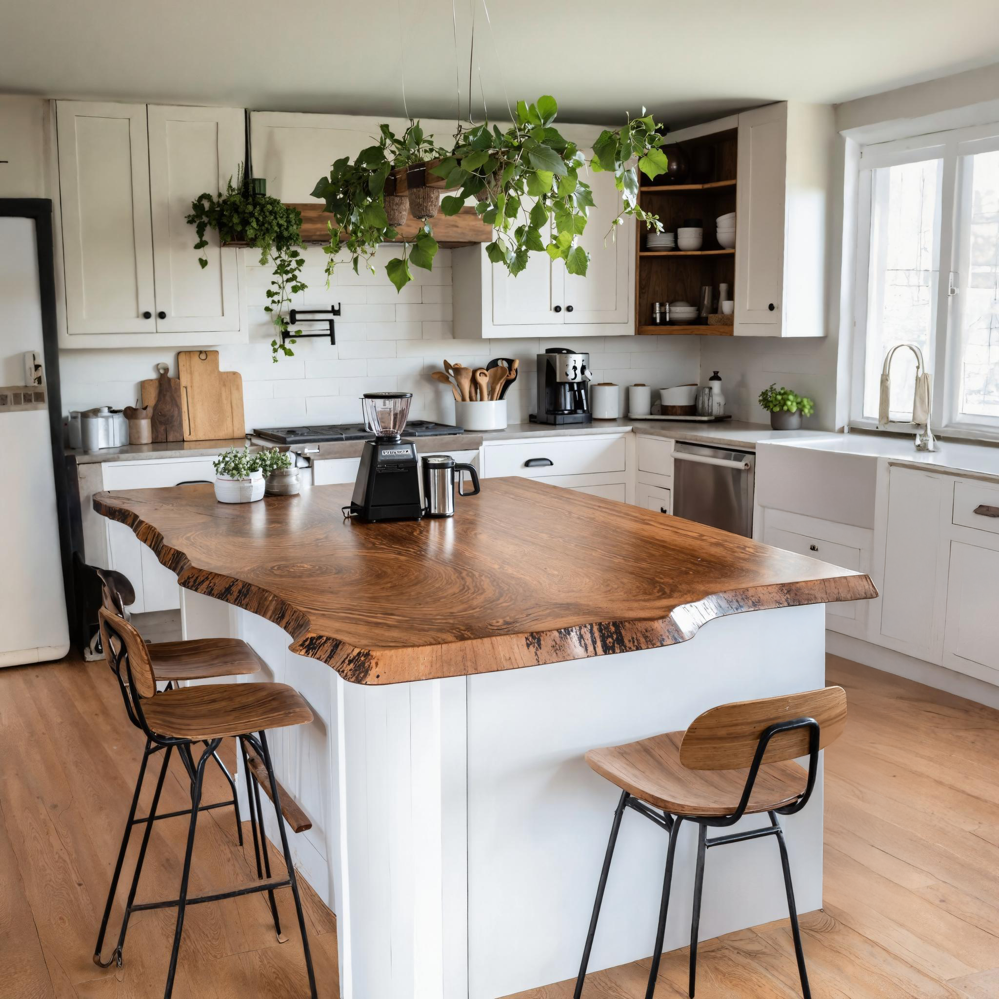 Farmhouse Wooden Kitchen Countertop For Functional Furniture Decor SILDTKCT003