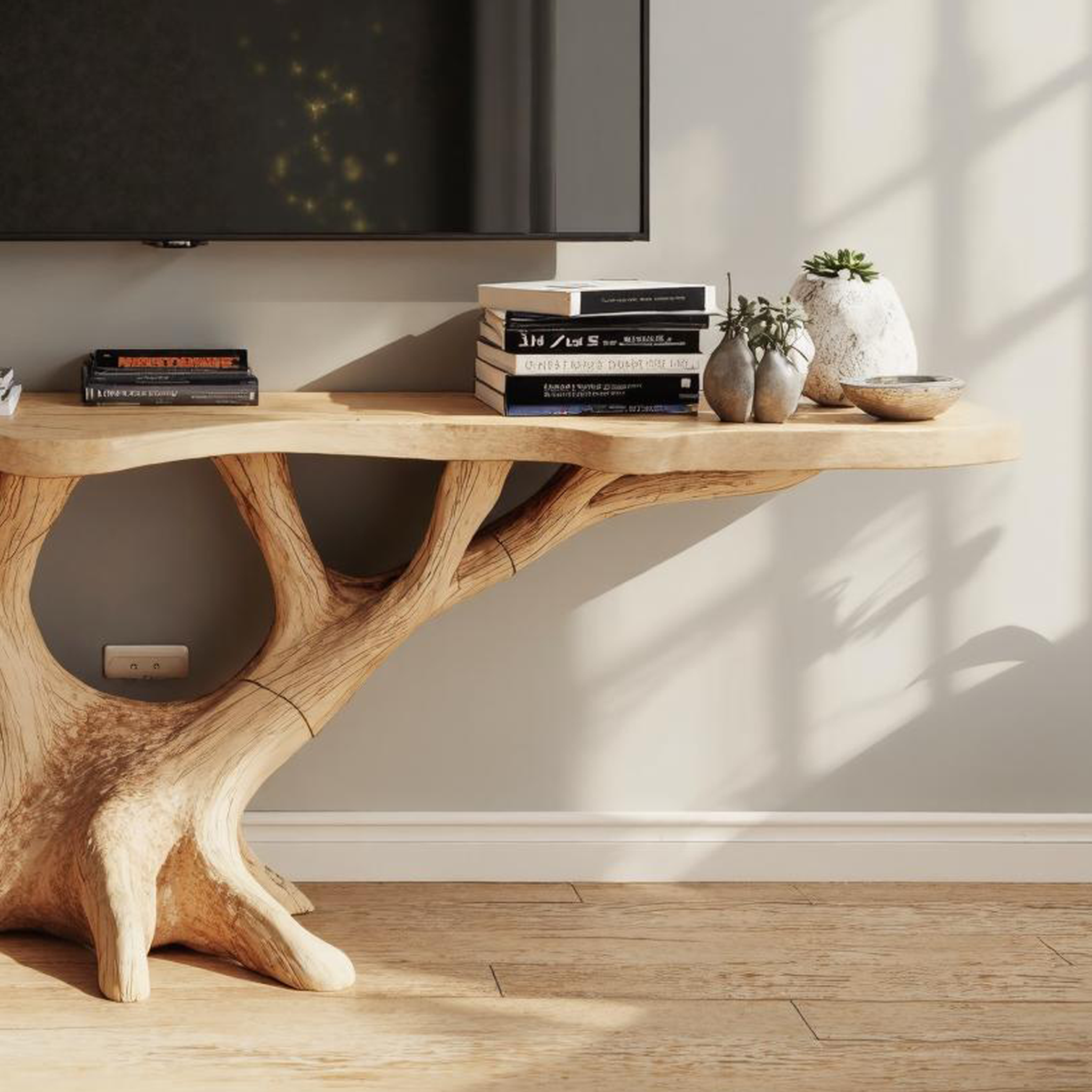 Rustic Handcrafted TV Console For Bedroom And Living Room SILDTTVC027