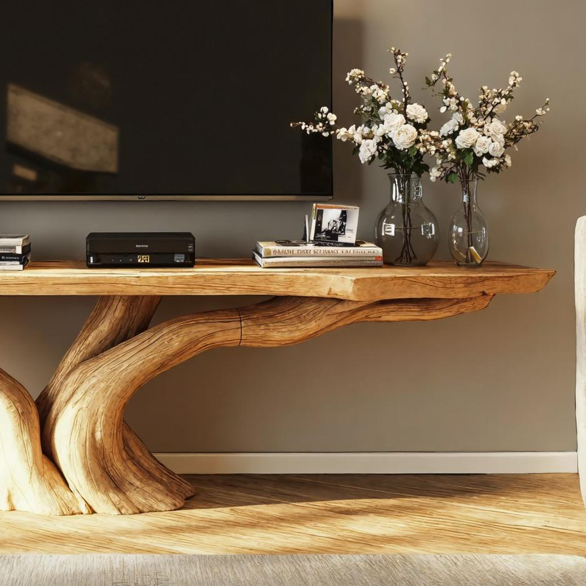 Farmhouse Reclaimed Floating TV Stand For Entryway And Living Room SILDTTVC028