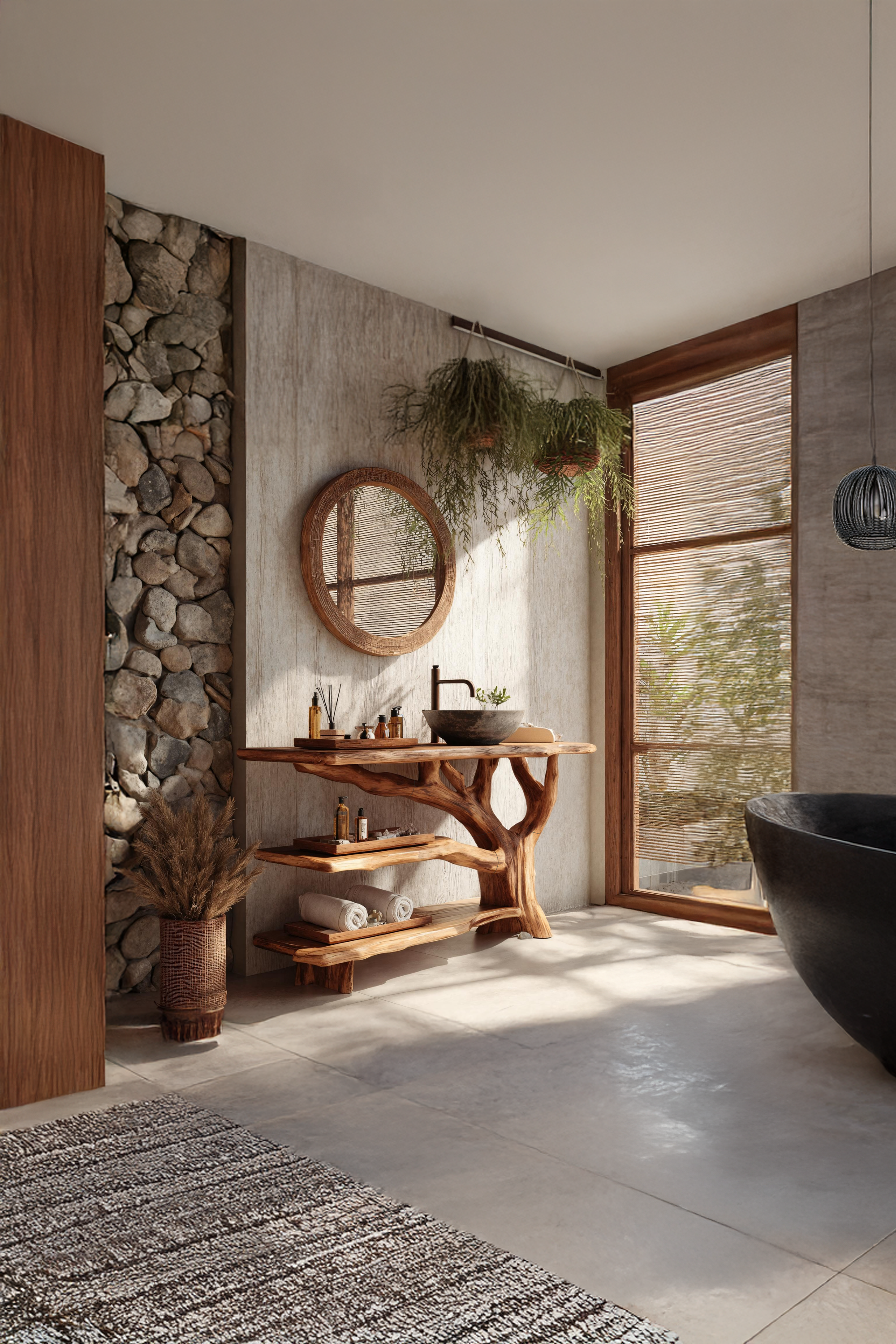 Modern Solid Wood Vanity Furniture Decor For Sleek Bathroom Design SILDTTNBRV020