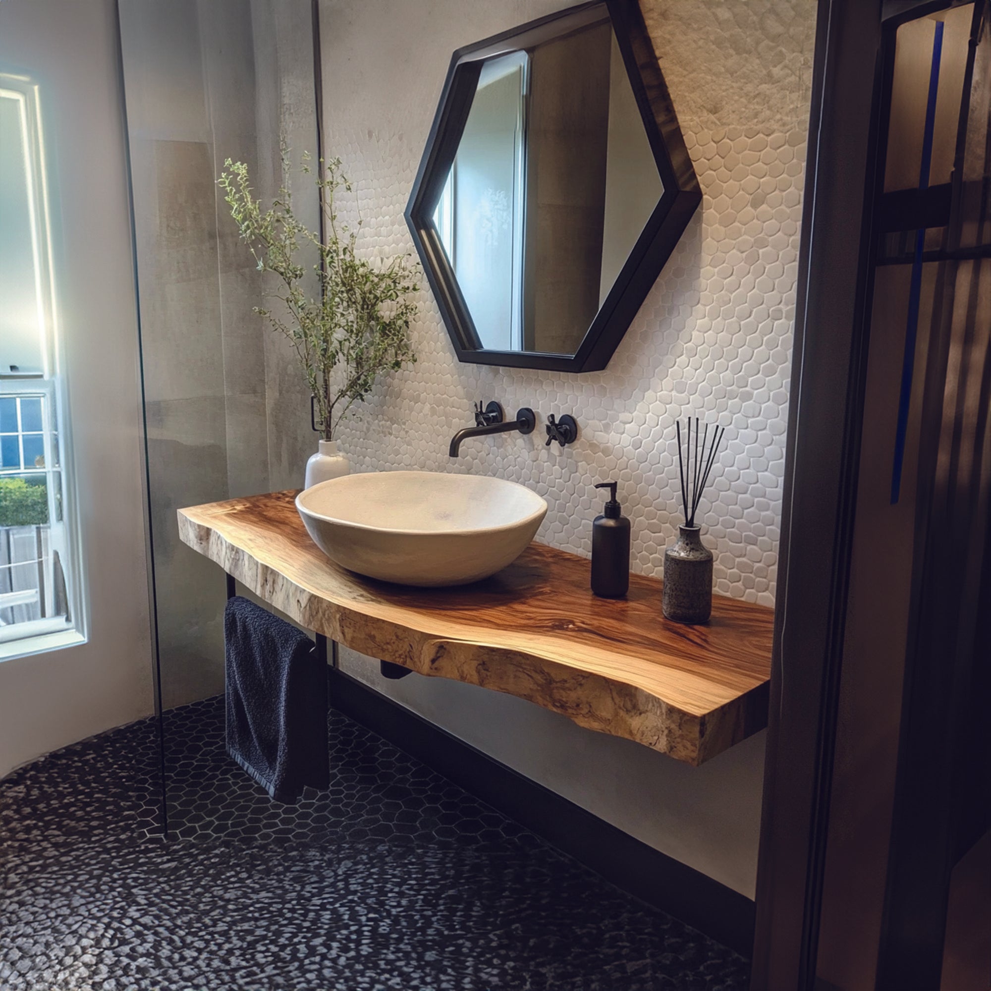 Rustics Coastal Wooden Sink Cabinet Bathroom SINLBRV048