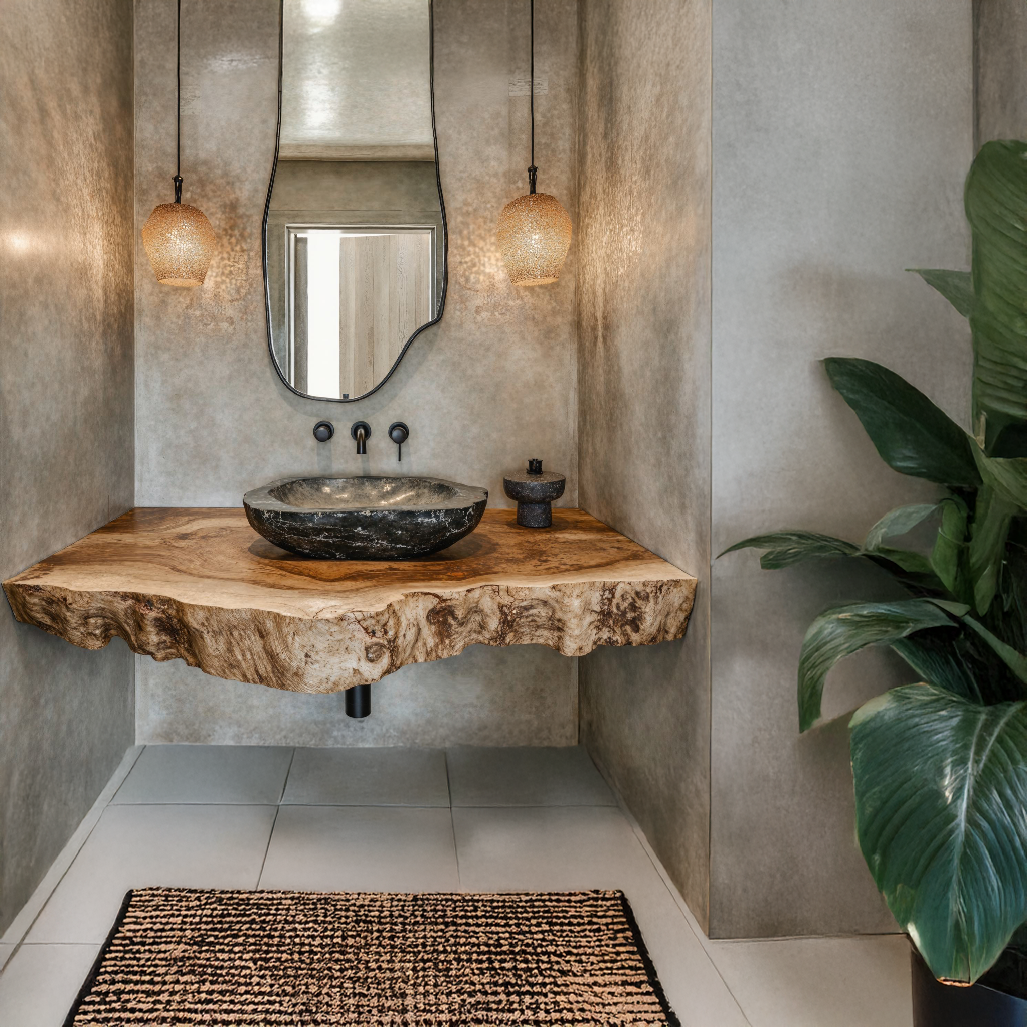 Farmhouse Style Floating Vanity Shelf For Cozy Bathrooms SILDTBRV126