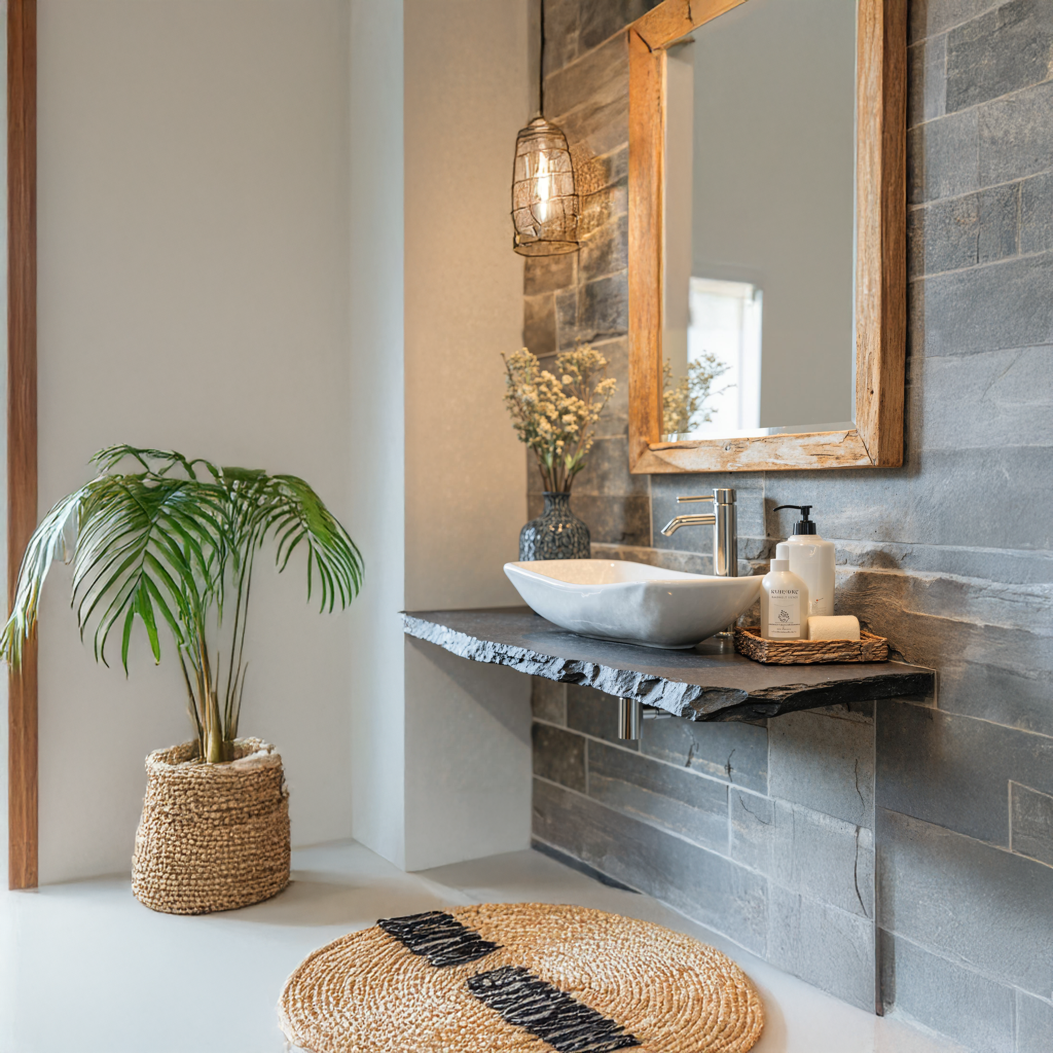 Handcrafted Bathrooom Vanity Shelf SILDTBRV026