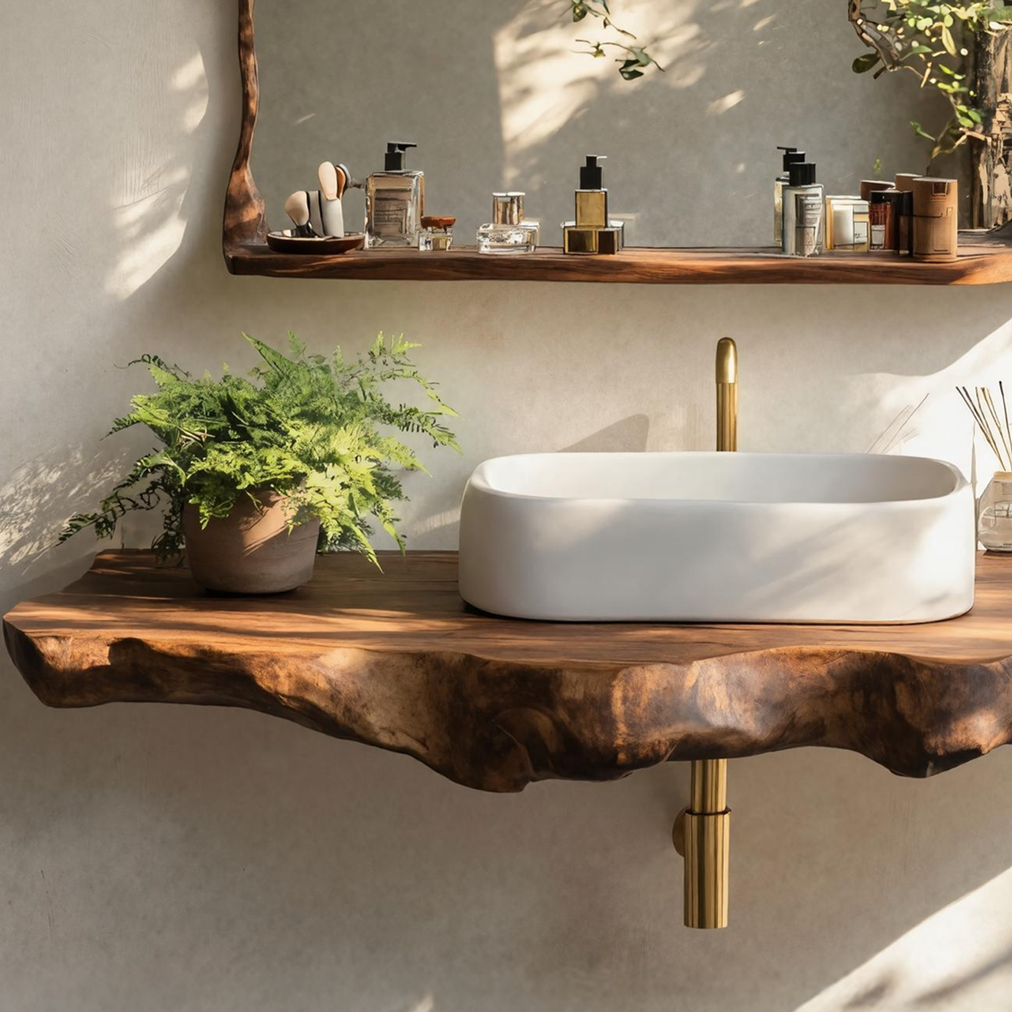 Rustic Wood Vanity For Elegant Bathroom Decor SILDTTRBAS019