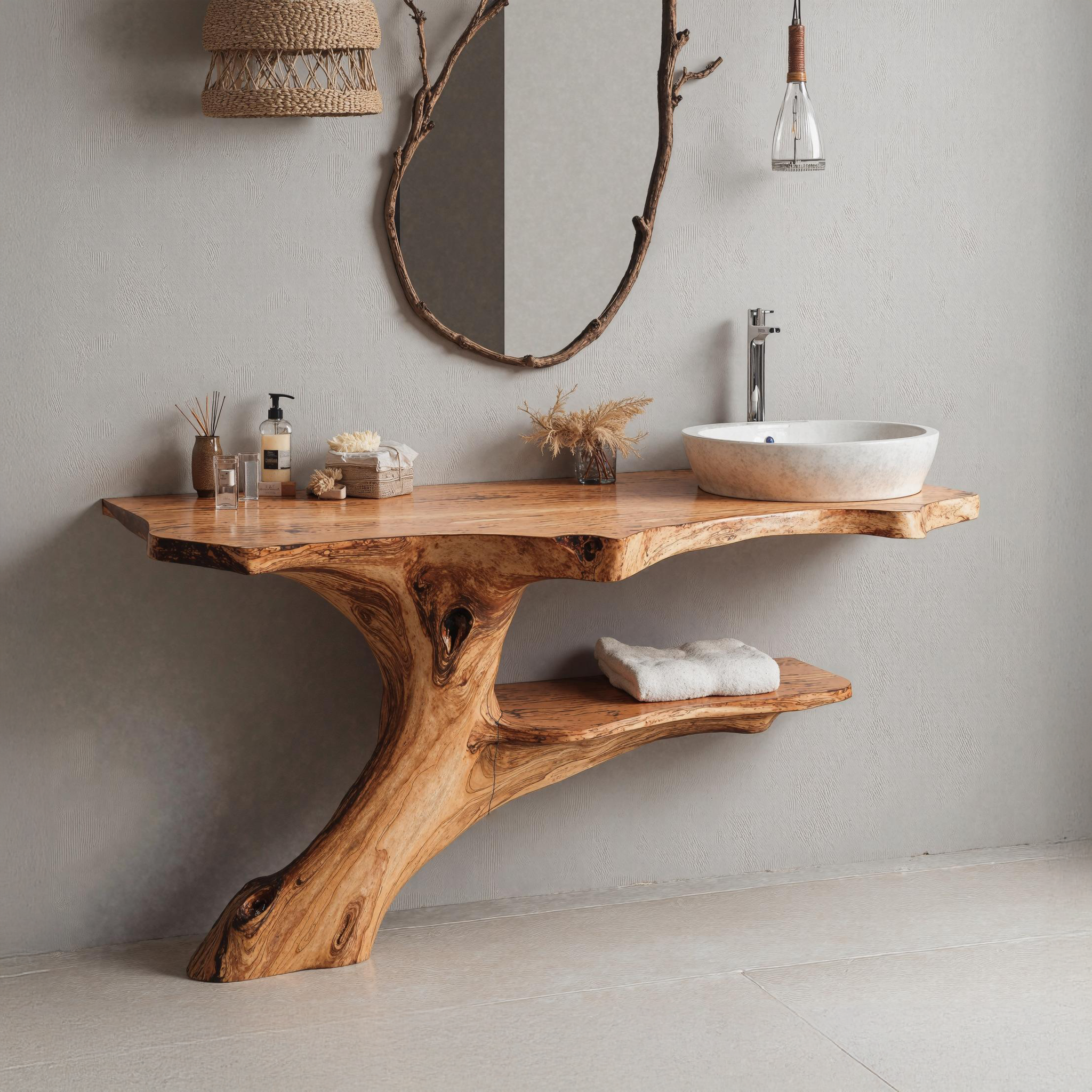 Vintage Inspired Bathroom Vanity With Curved Wood Details SILDTBRV158