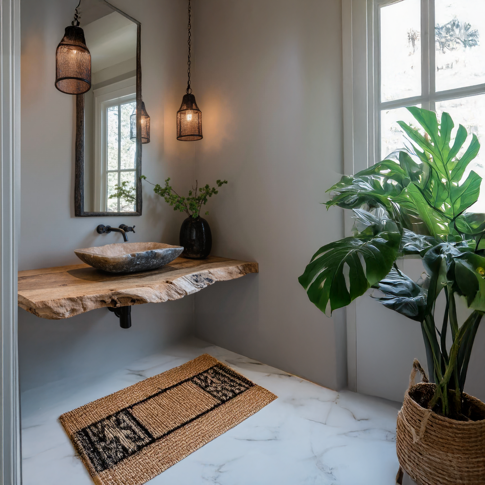 Farmhouse Bathroom Vanity Floating Shelf For Rustic Bathroom Decor SILDTBRV115