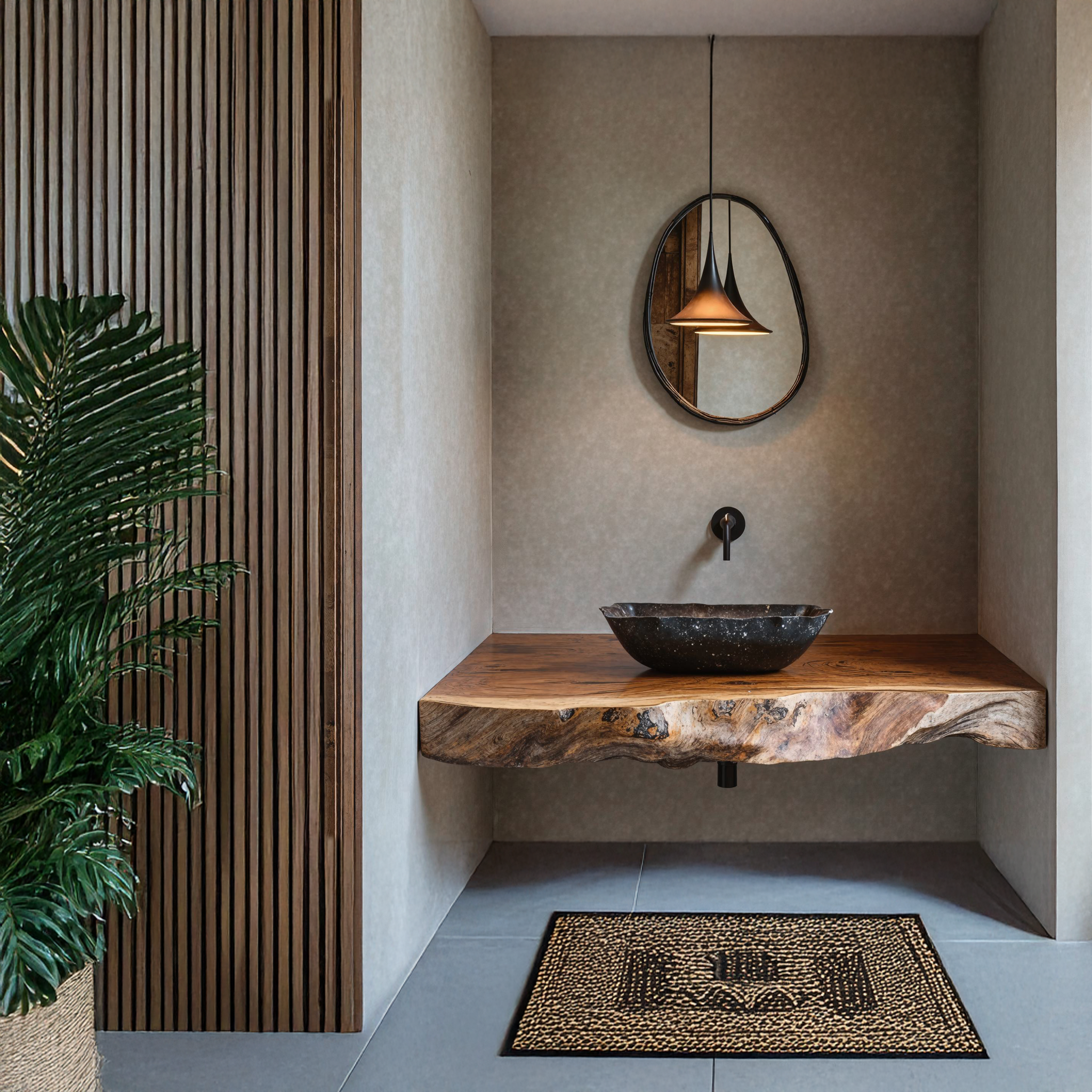 Custom Bathroom Floating Shelf For Rustic Vanity Styles SILDTBRV123