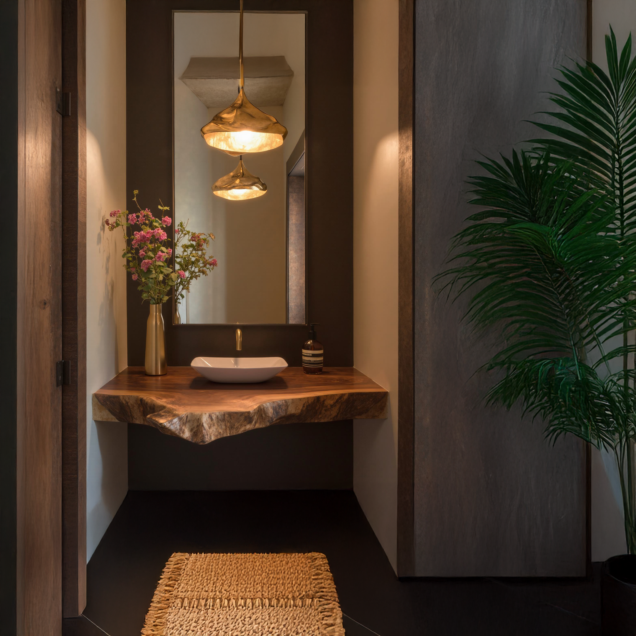 Custom Handcrafted Floating Vanity Shelf For Unique Bathrooms SILDTBRV128