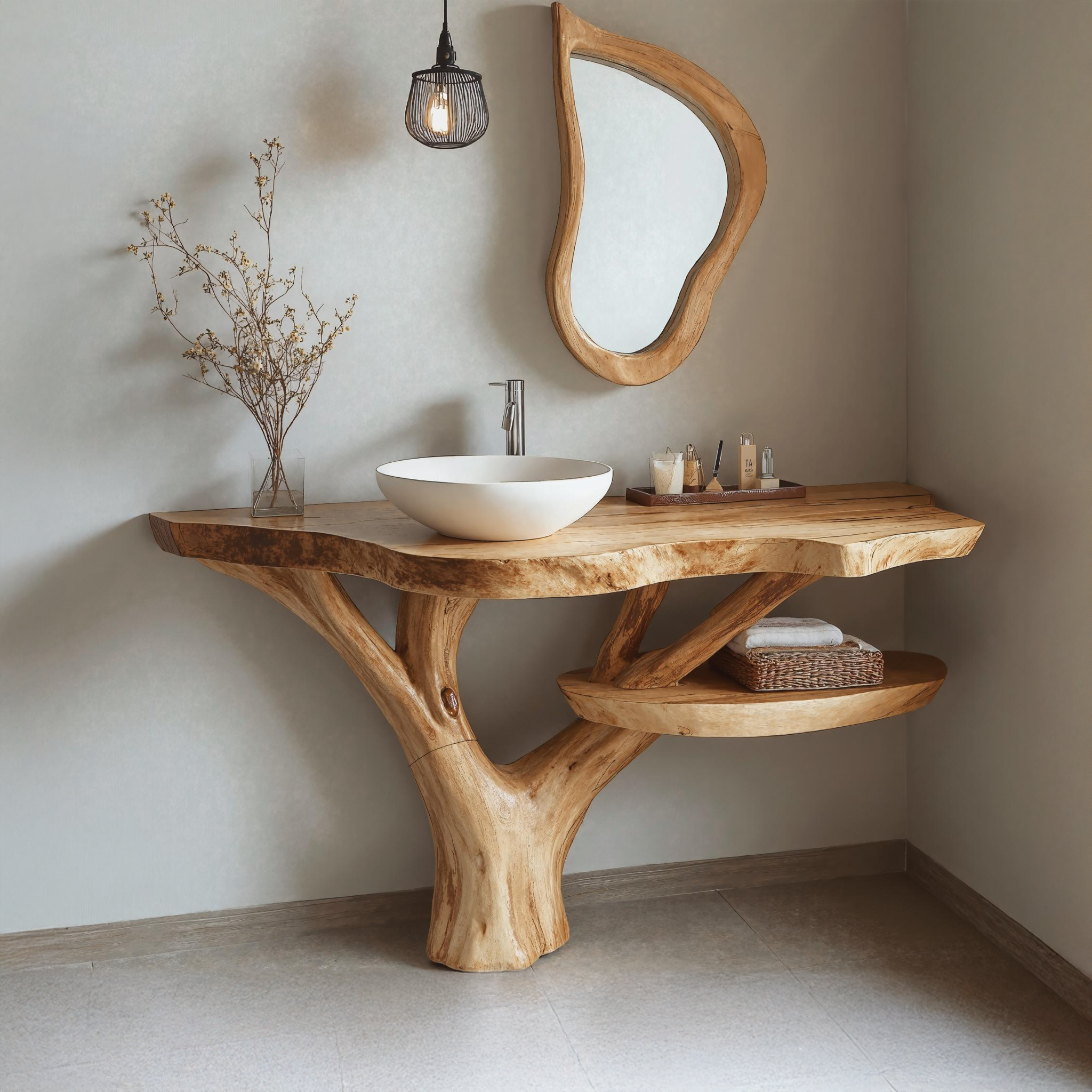 Vintage Wood Bathroom Vanity With Storage For Classic Interiors SILDTBRV150