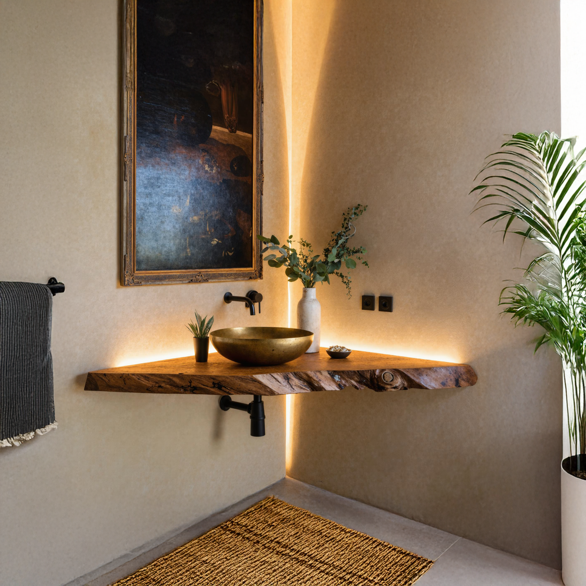 Live Edge Corner Vanity SILDTBRV074