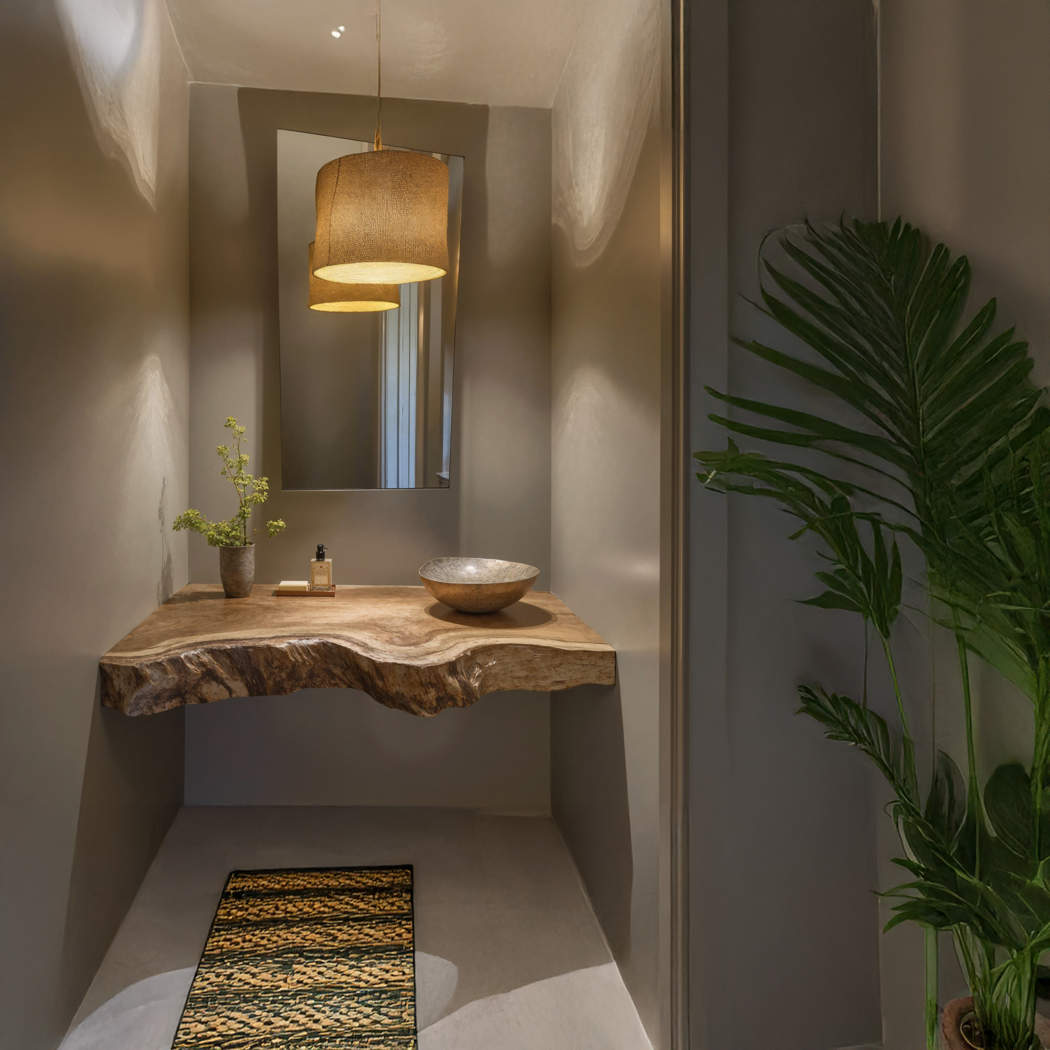 Vintage Rustic Bathroom Vanity Floating Shelf For Cozy Bathroom Decor SILDTBRV112