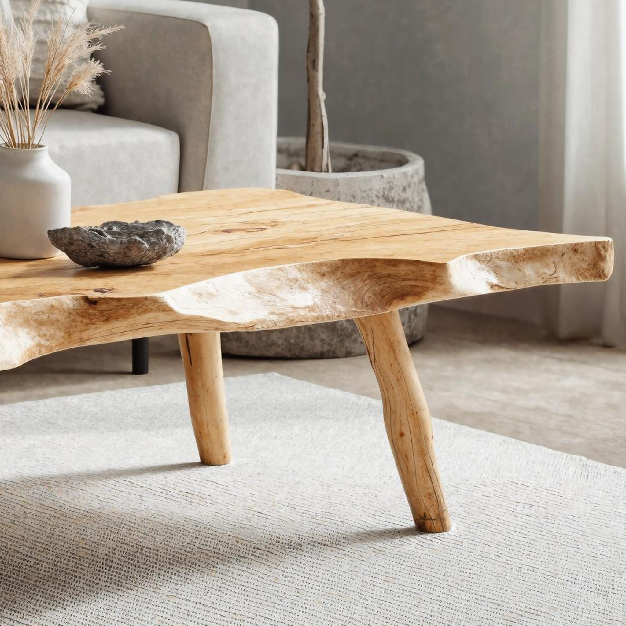 Farmhouse Wooden Coffee Table For Furniture Decor SILDTCF135