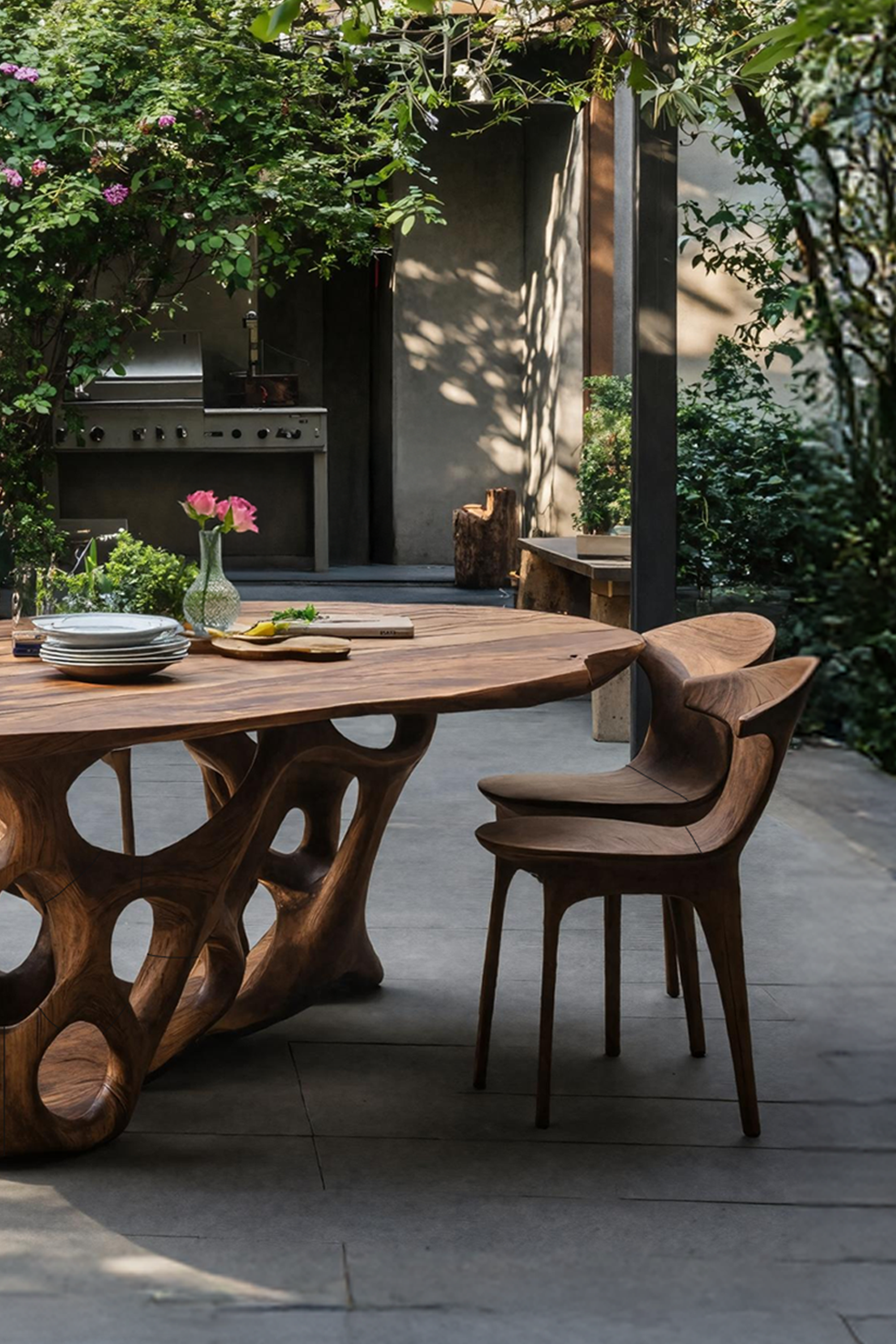 Rustic Kitchen Table For Wooden Decor Theme SILDTTRDN001