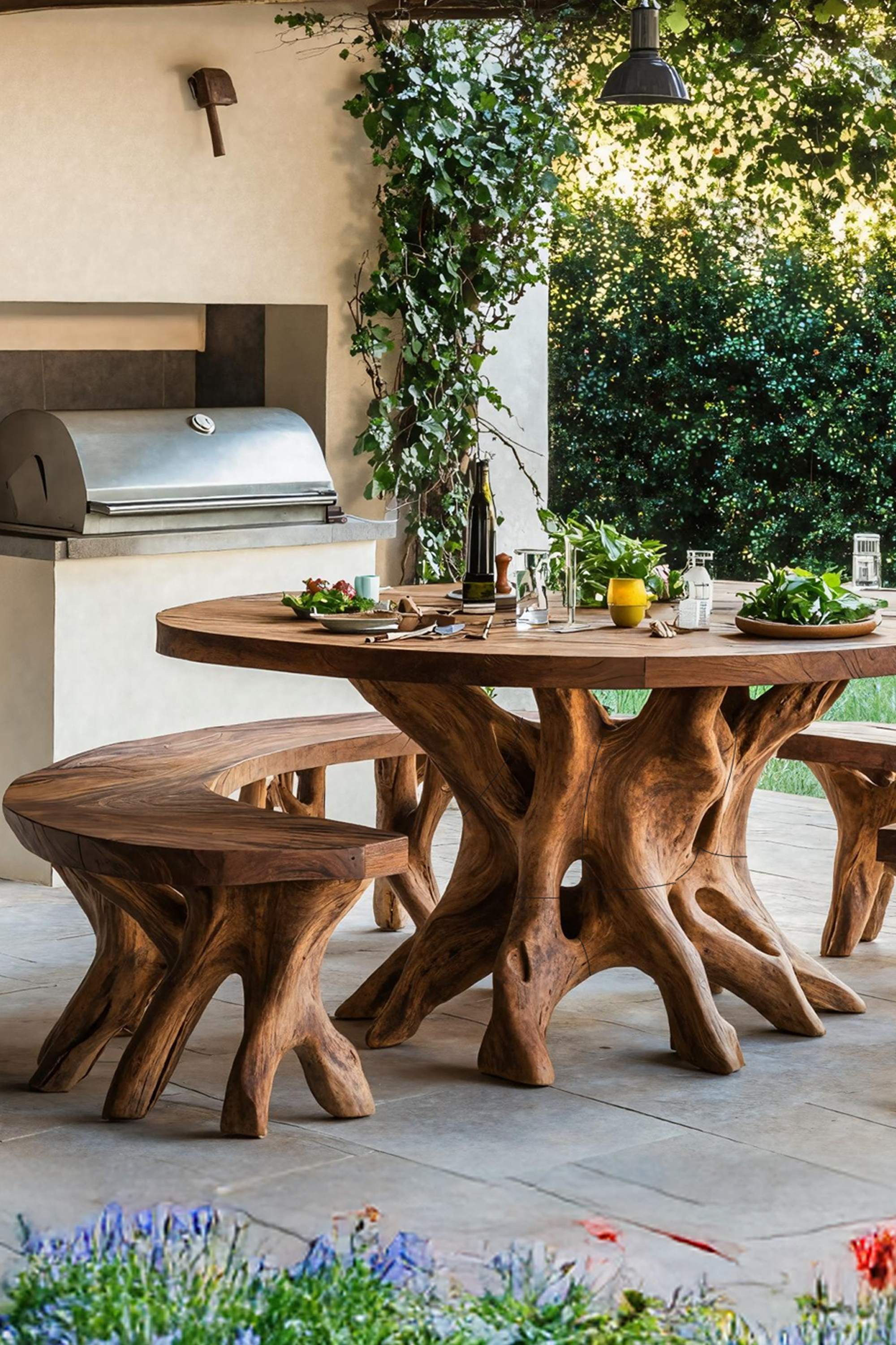 Rustic Kitchen Table For Natural Living Spaces SILDTTRDN007